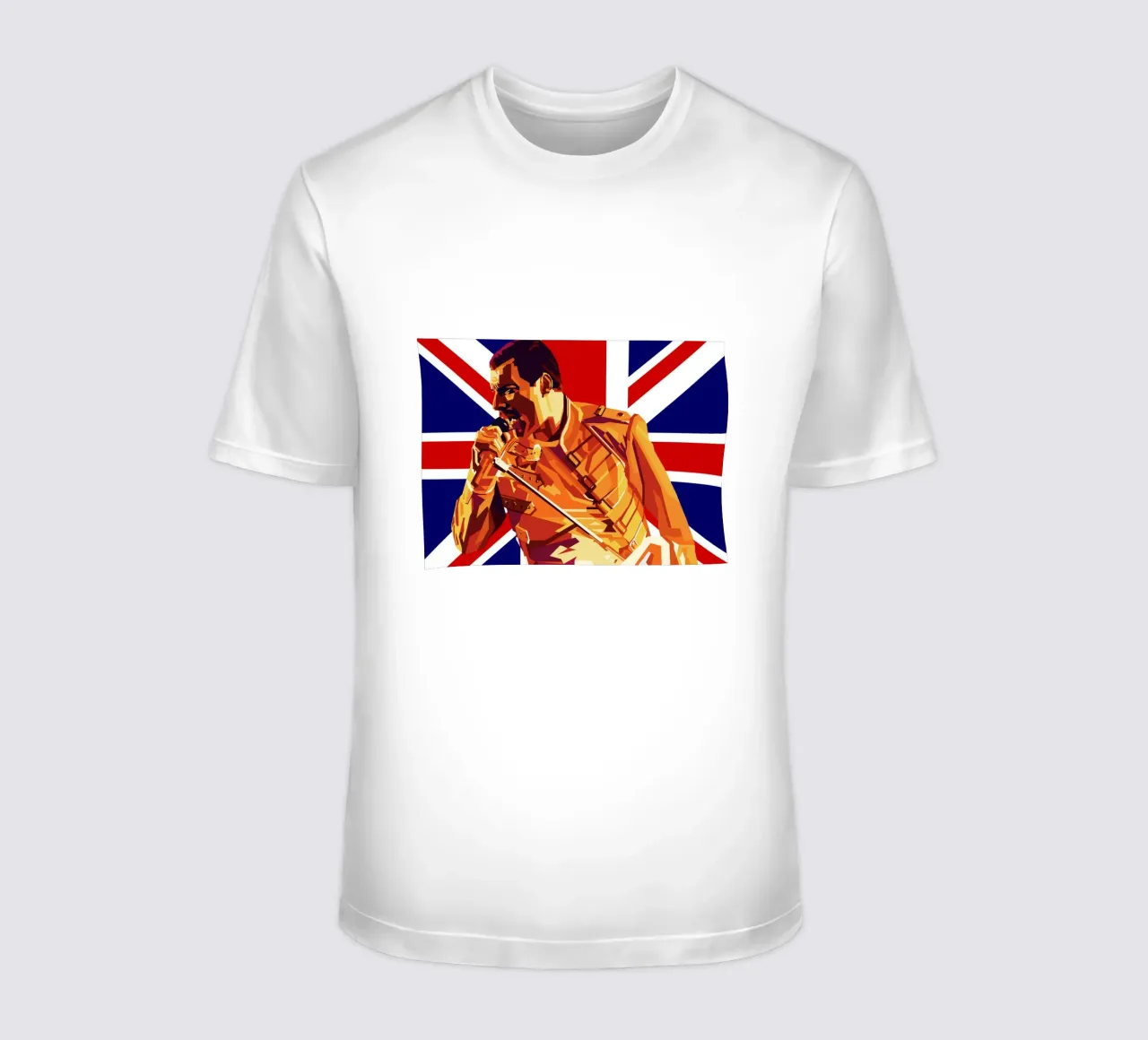 Freddie Mercury Style Popart WPAP t-shirt da KP Artwork