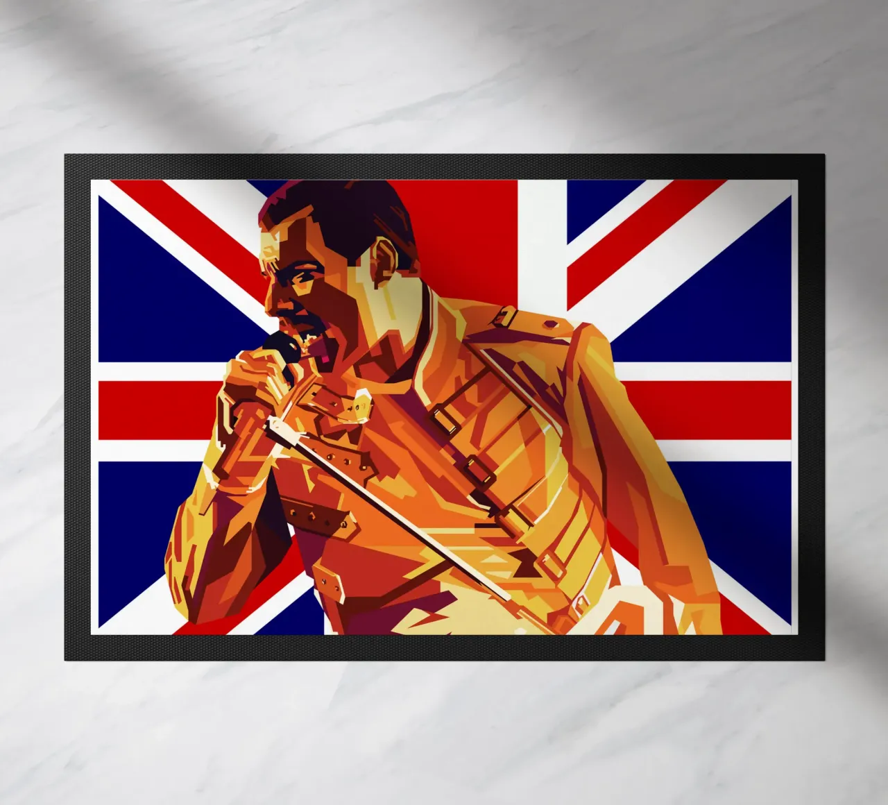 Freddie Mercury Style Popart WPAP zerbino da KP Artwork