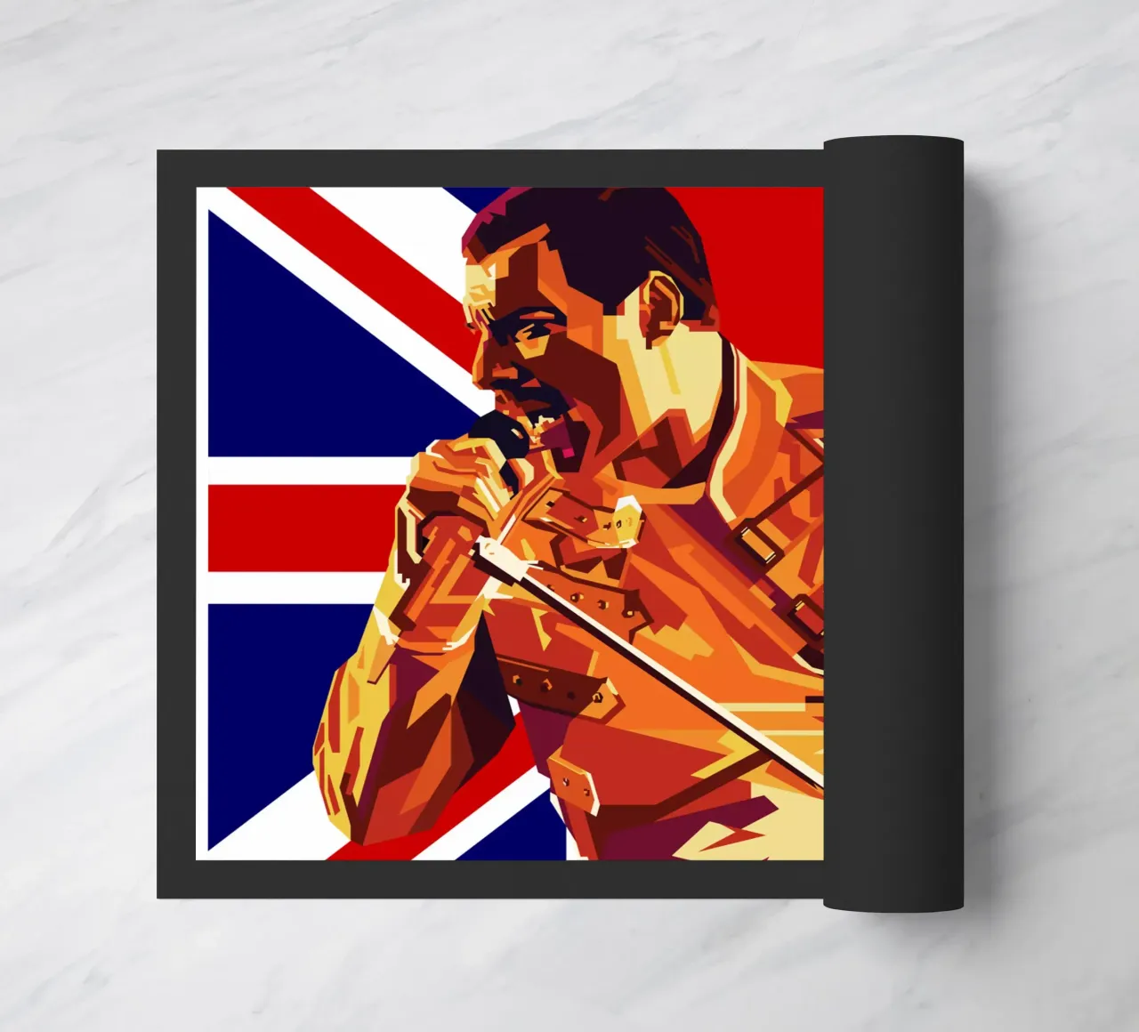Freddie Mercury Style Popart WPAP zerbino da KP Artwork