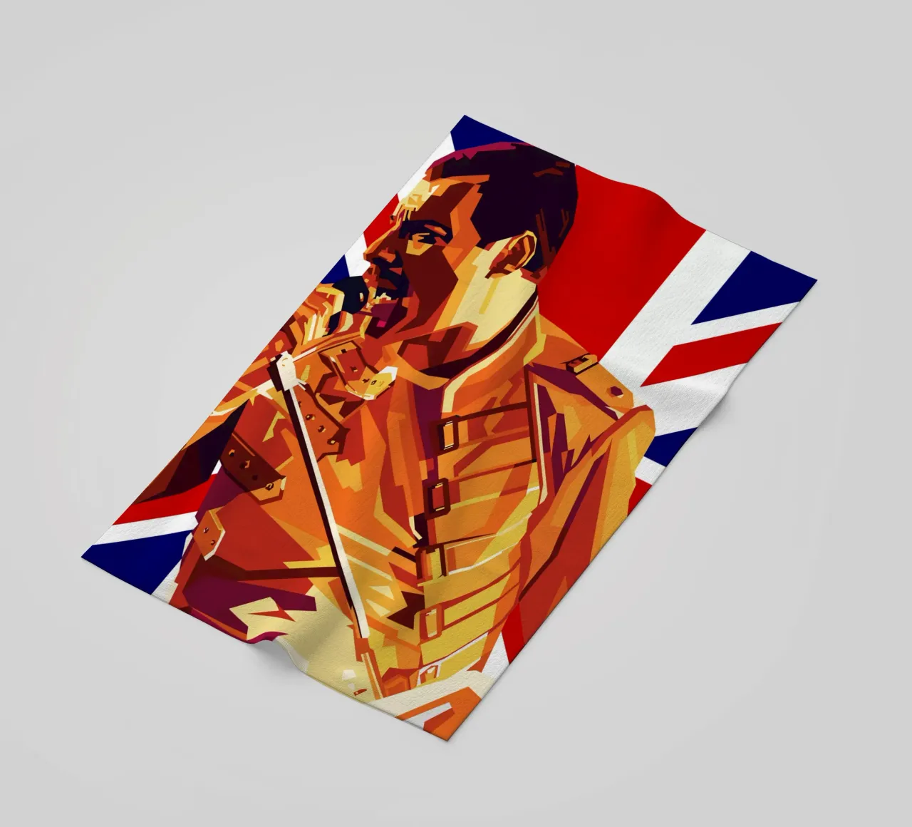 Freddie Mercury Style Popart WPAP telo mare da KP Artwork