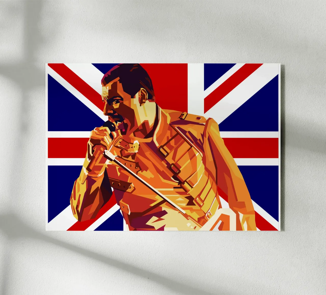 Freddie Mercury Style Popart WPAP plexiglass da KP Artwork