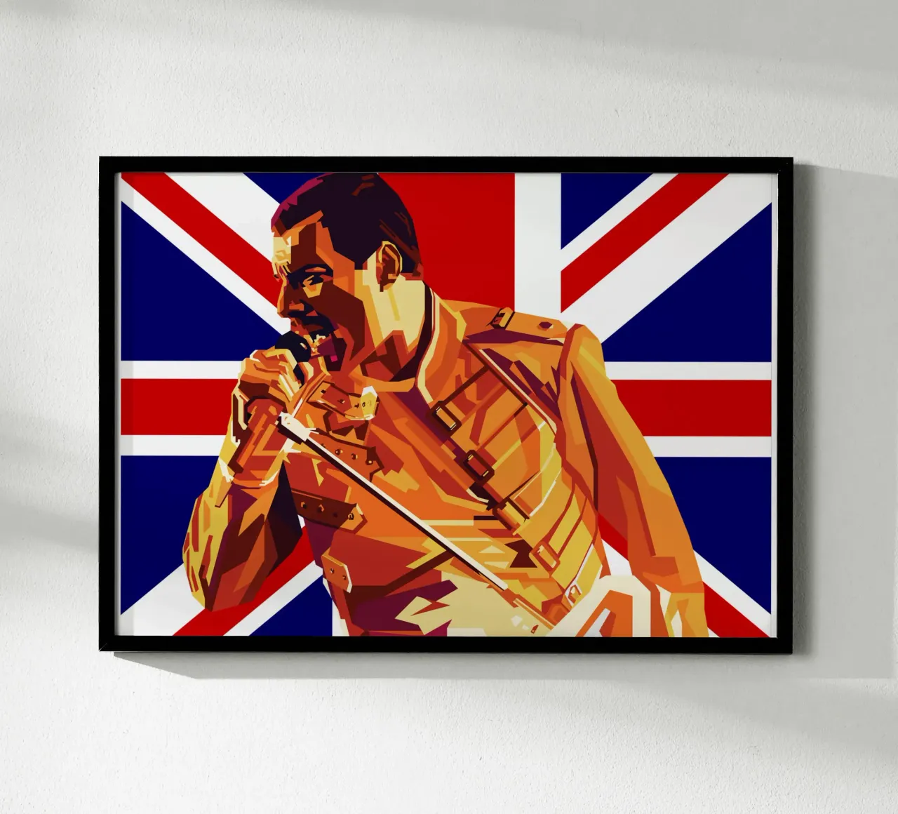 Freddie Mercury Style Popart WPAP poster da KP Artwork