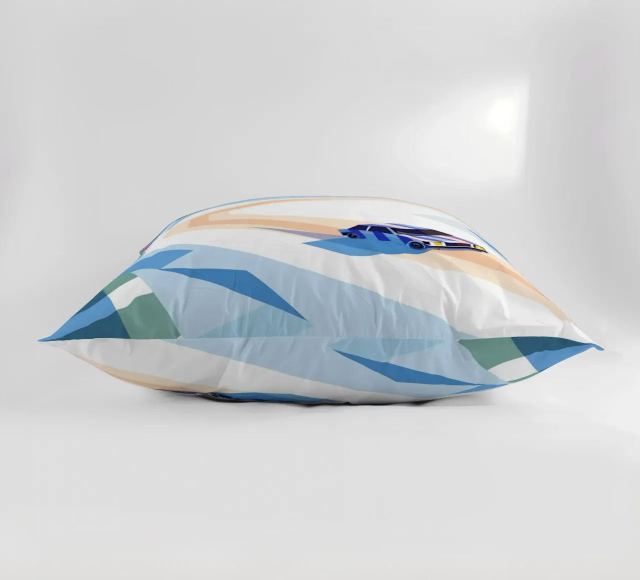 Auto nella neve con stile geometrico cuscino da POLYGON SPECIAL