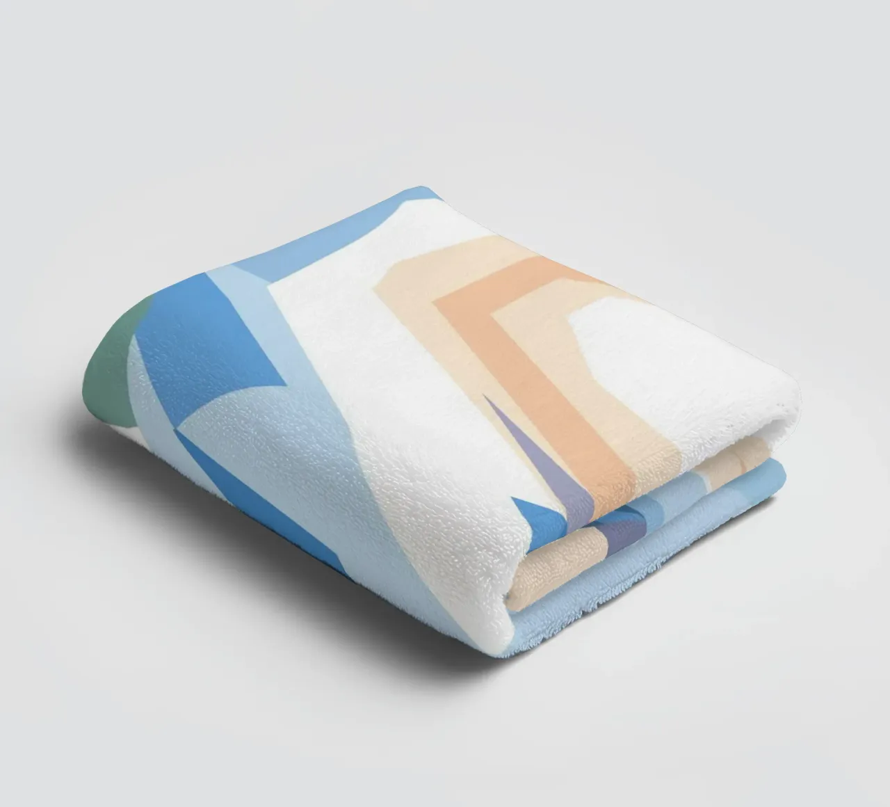 Auto nella neve con stile geometrico asciugamano da bagno da POLYGON SPECIAL