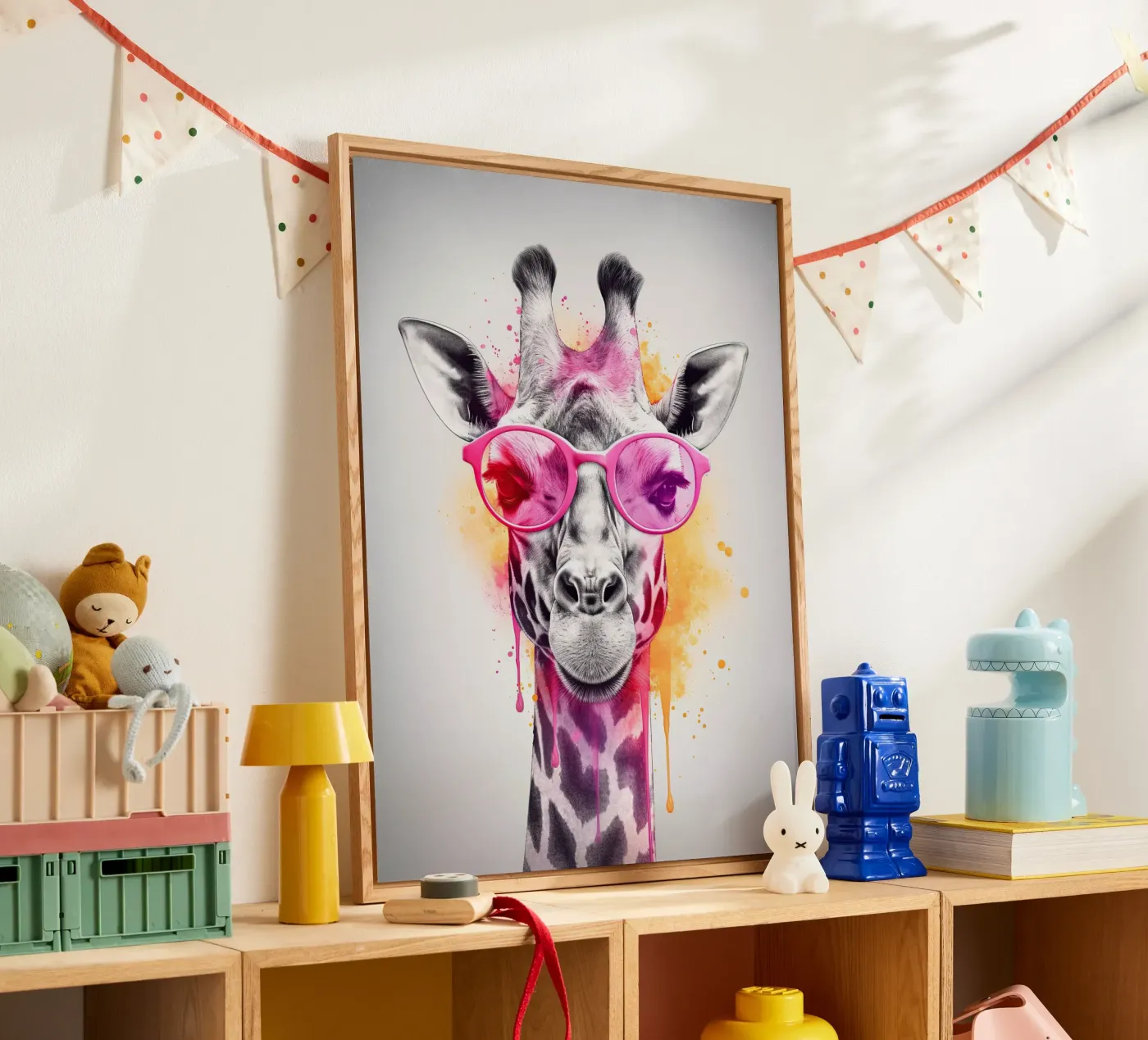 Giraffe plexiglass da Artsy Bessy
