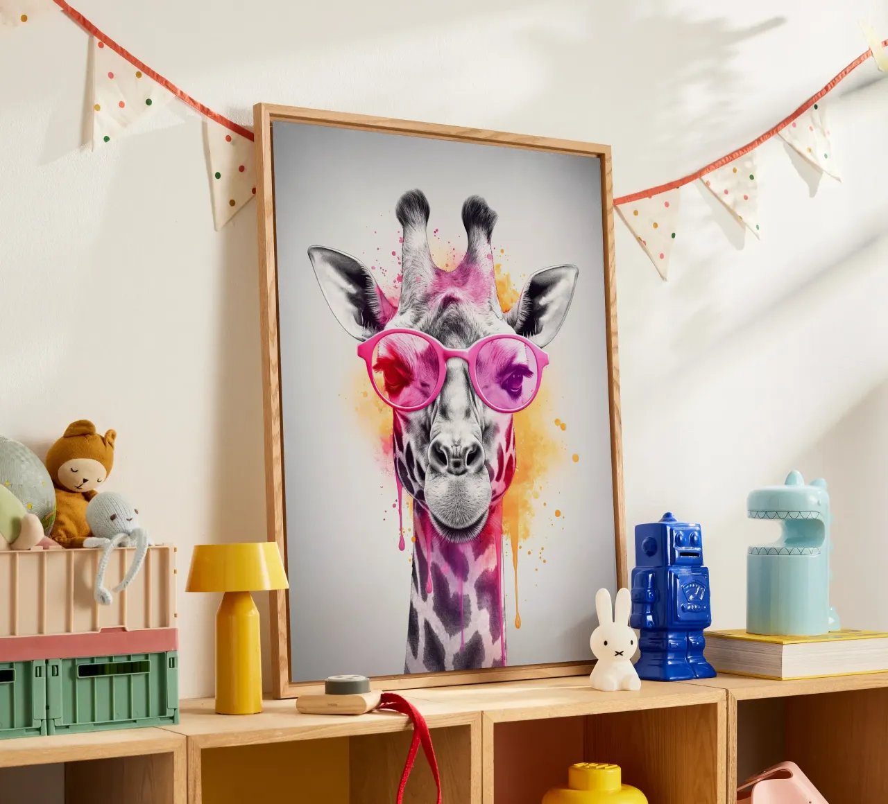 Giraffe plexiglass da Artsy Bessy