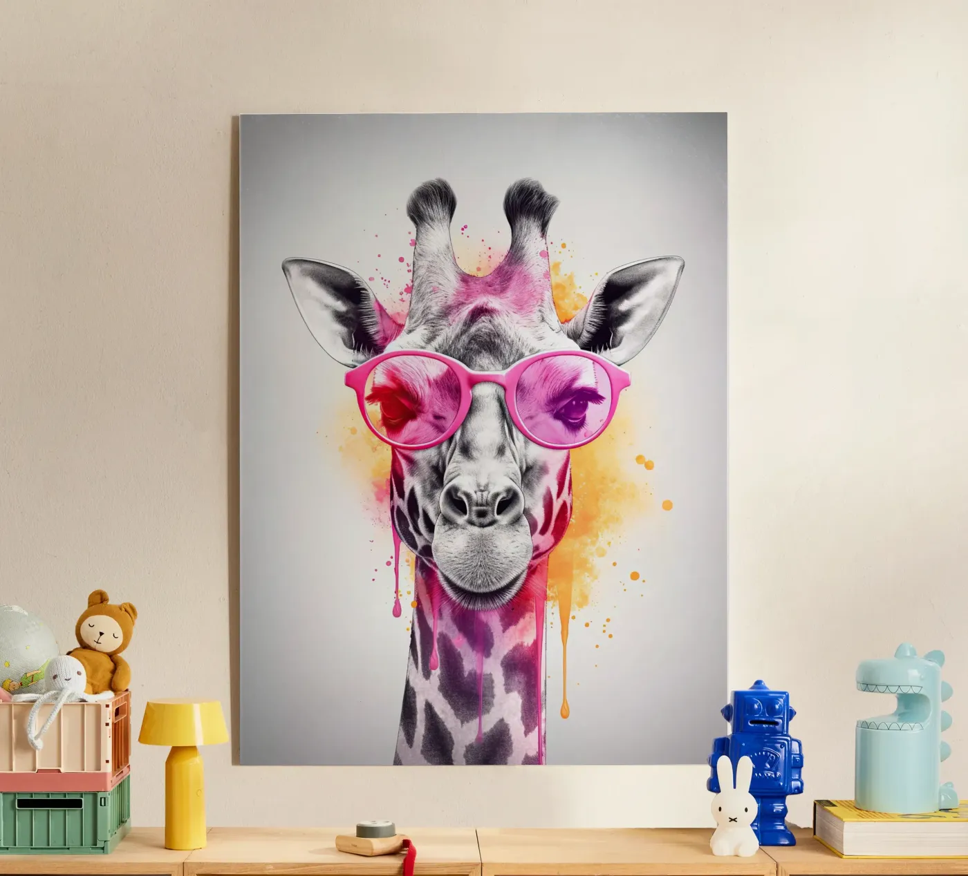 Giraffe plexiglass da Artsy Bessy