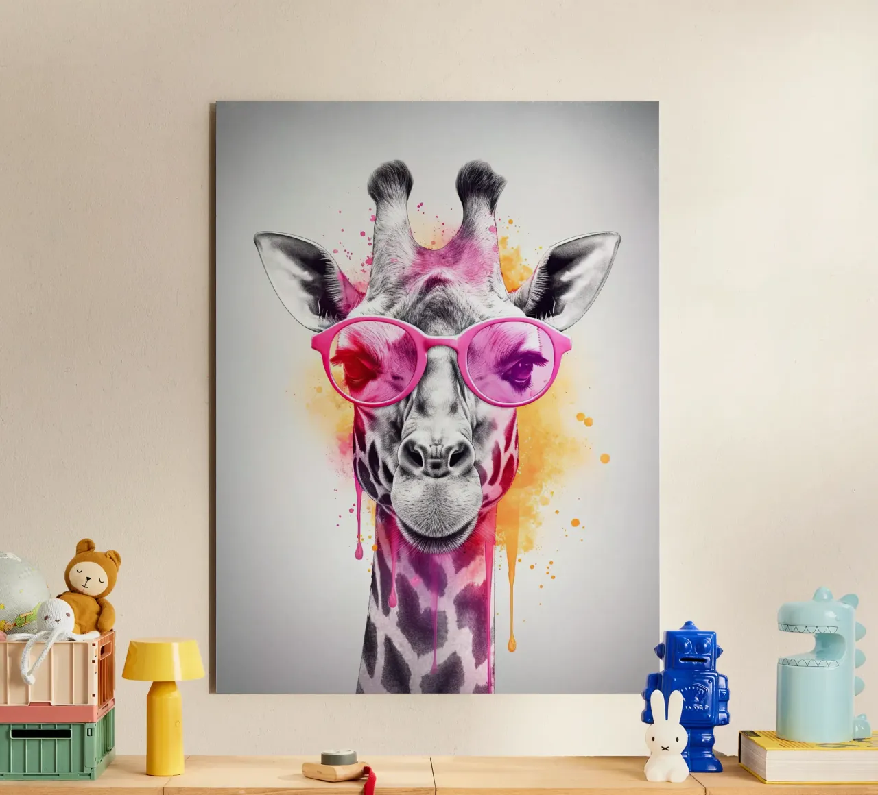 Giraffe alluminio dibond da Artsy Bessy