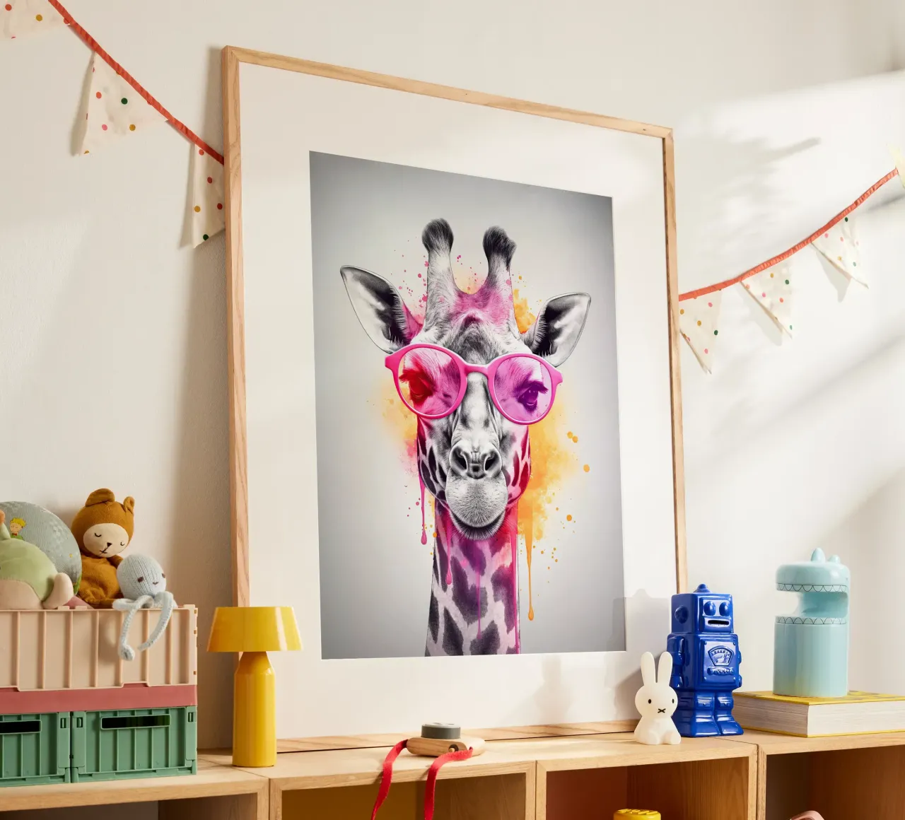 Giraffe poster da Artsy Bessy