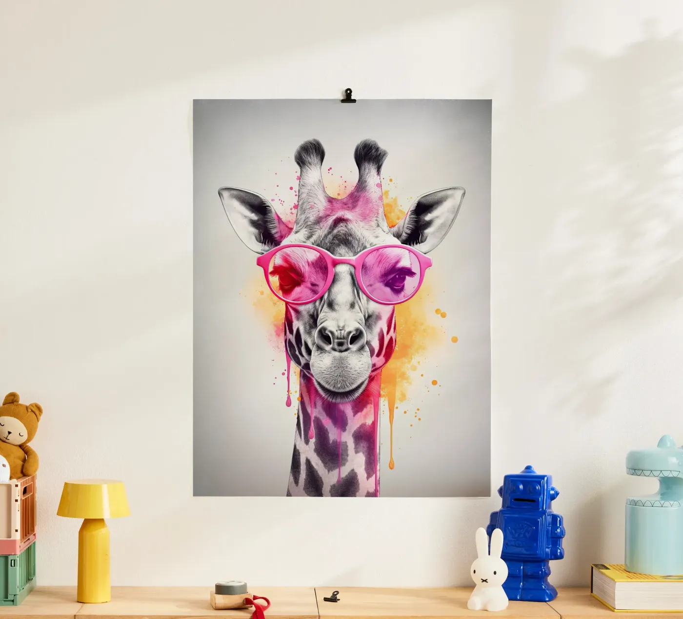 Giraffe poster da Artsy Bessy
