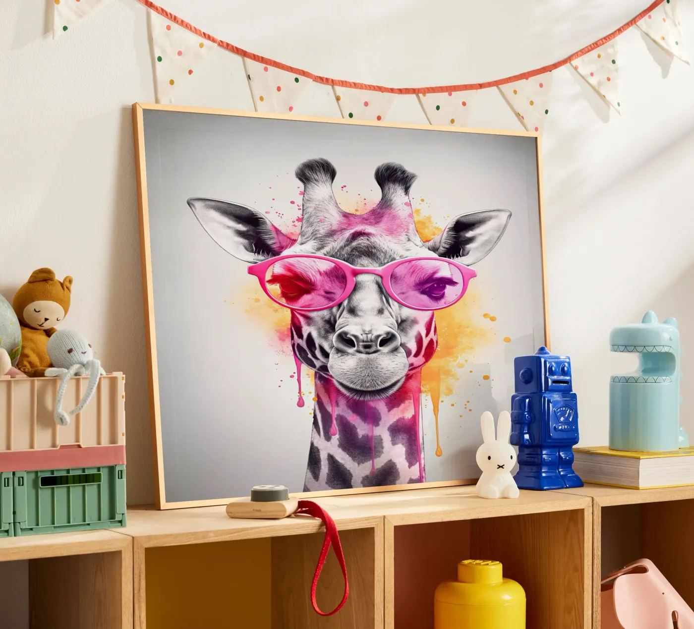 Giraffe poster da Artsy Bessy
