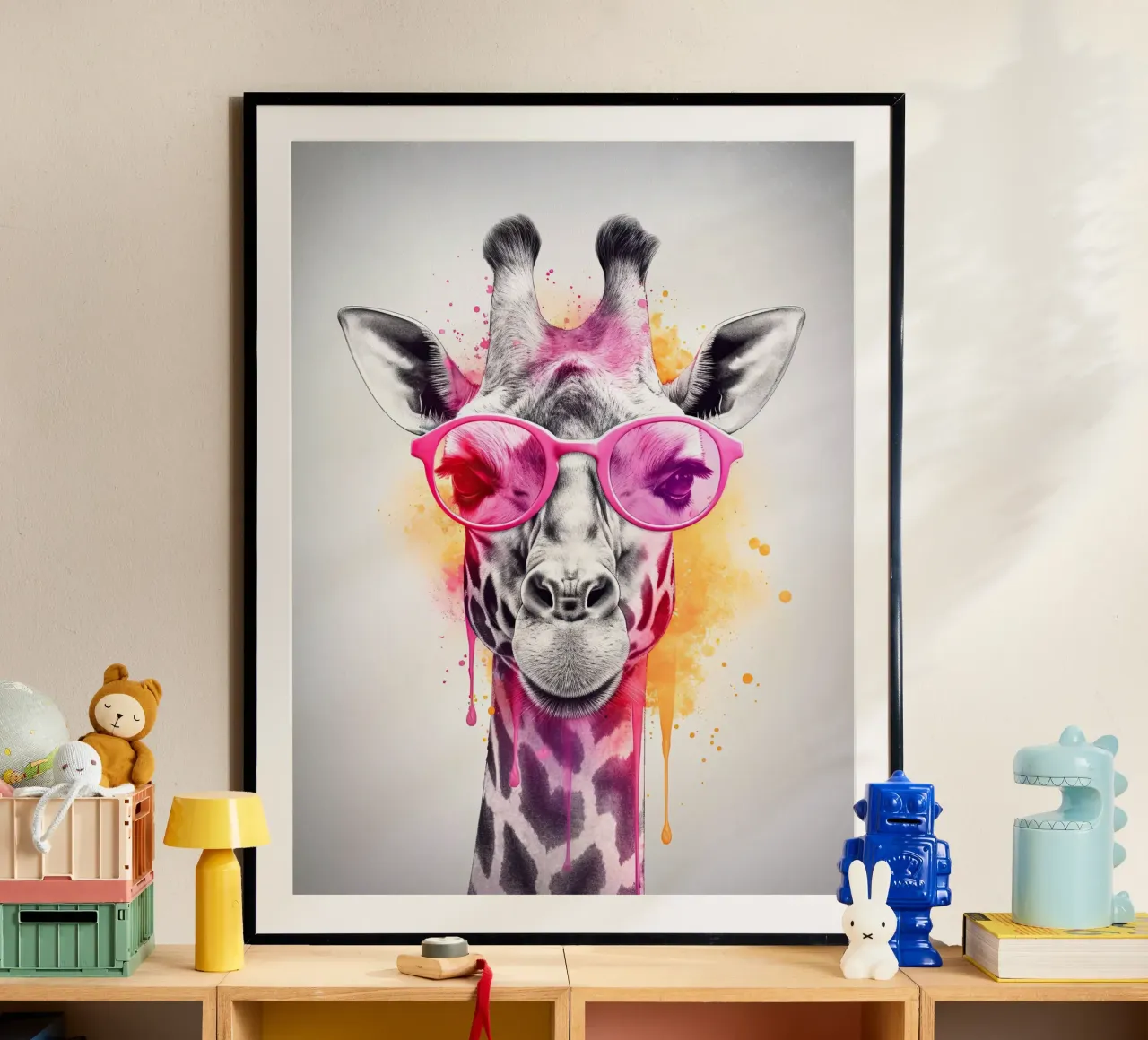 Giraffe poster da Artsy Bessy