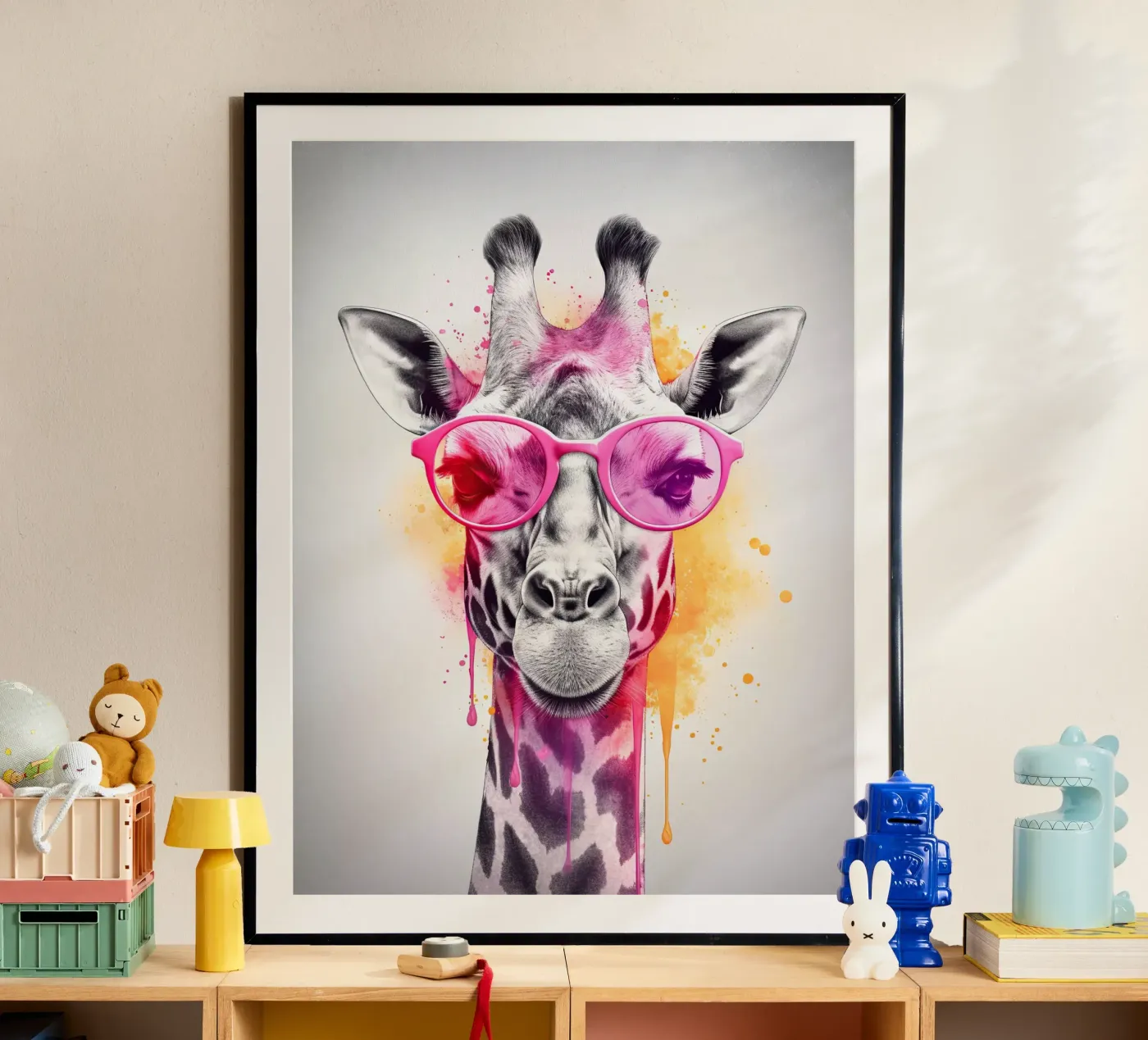 Giraffe poster da Artsy Bessy