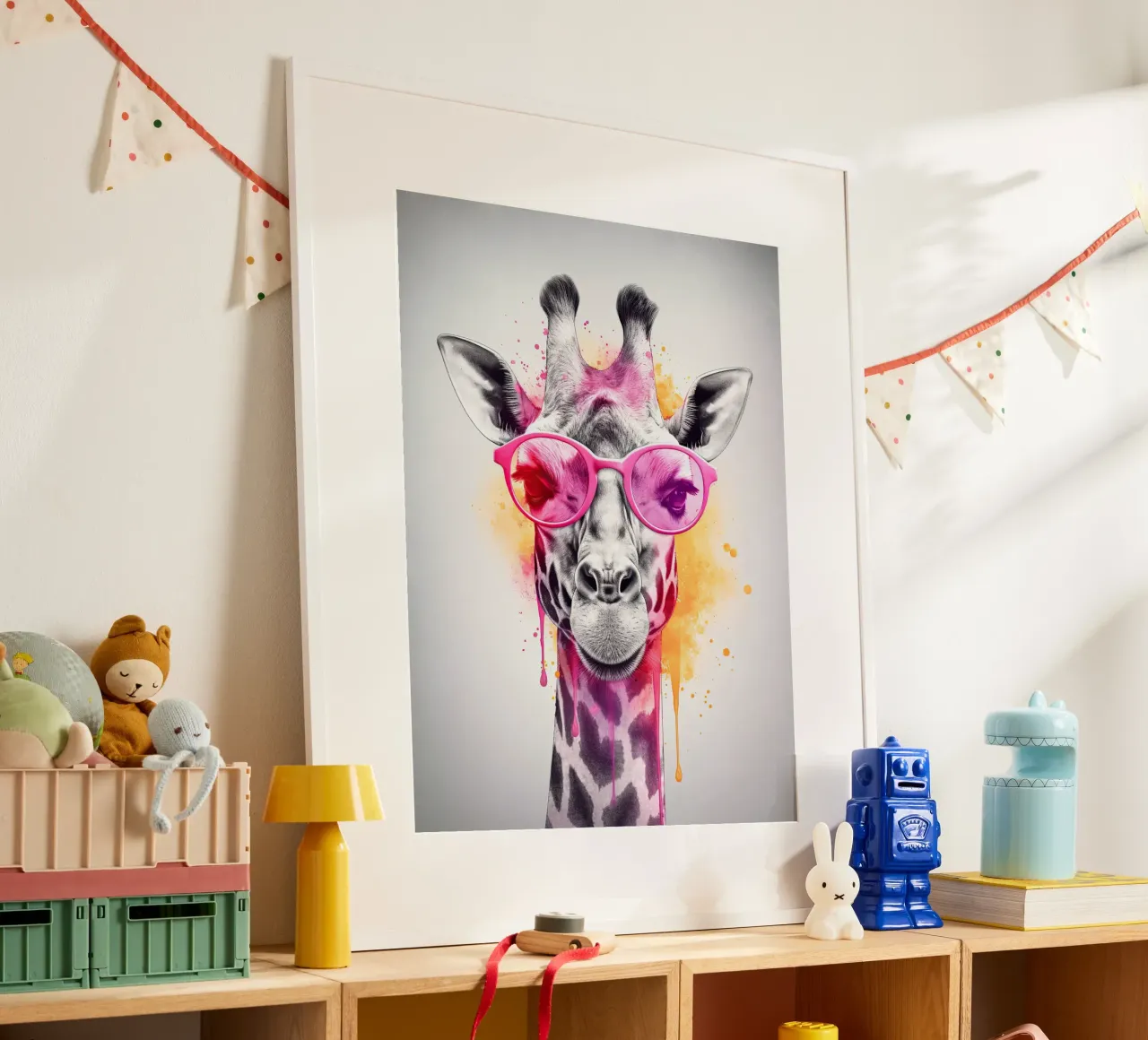 Giraffe poster da Artsy Bessy