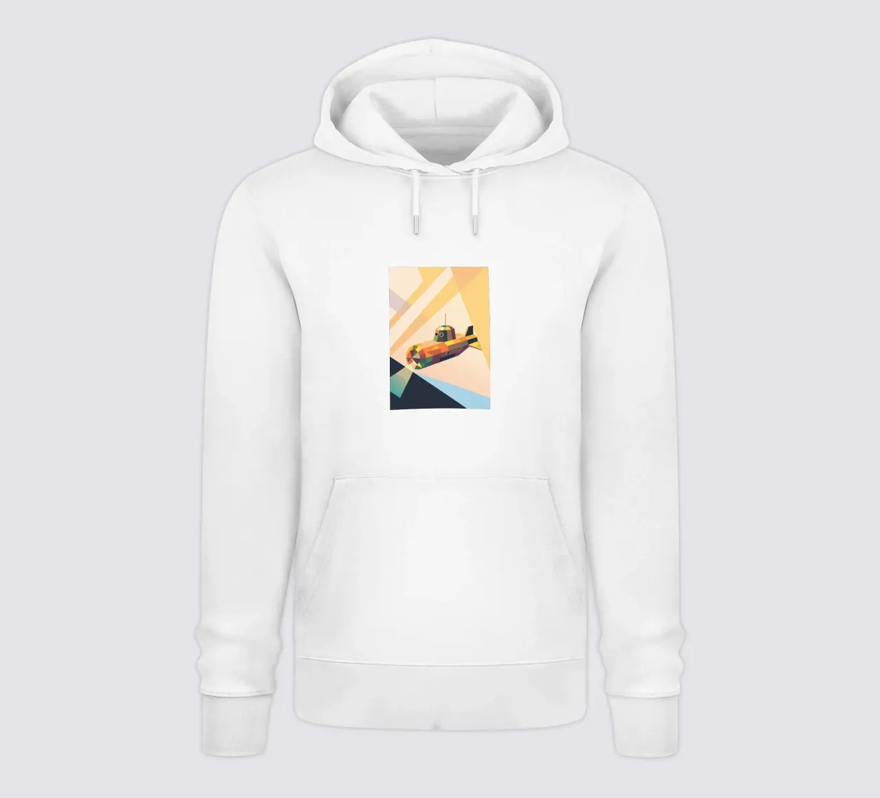 Sottomarino con stile geometrico felpa con cappuccio da POLYGON SPECIAL
