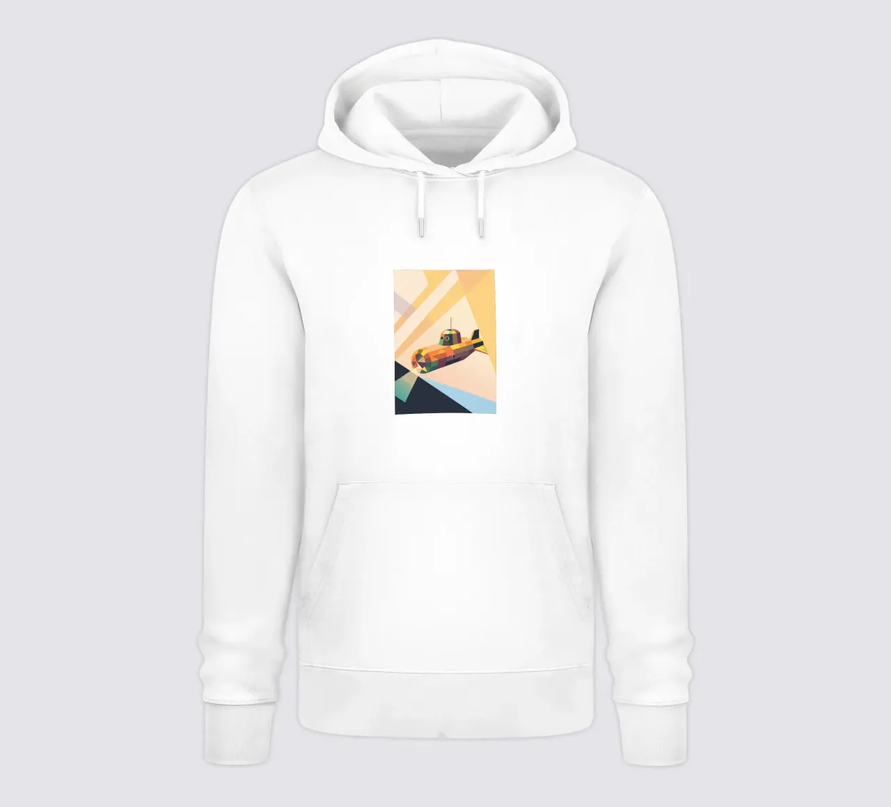 Sottomarino con stile geometrico felpa con cappuccio da POLYGON SPECIAL