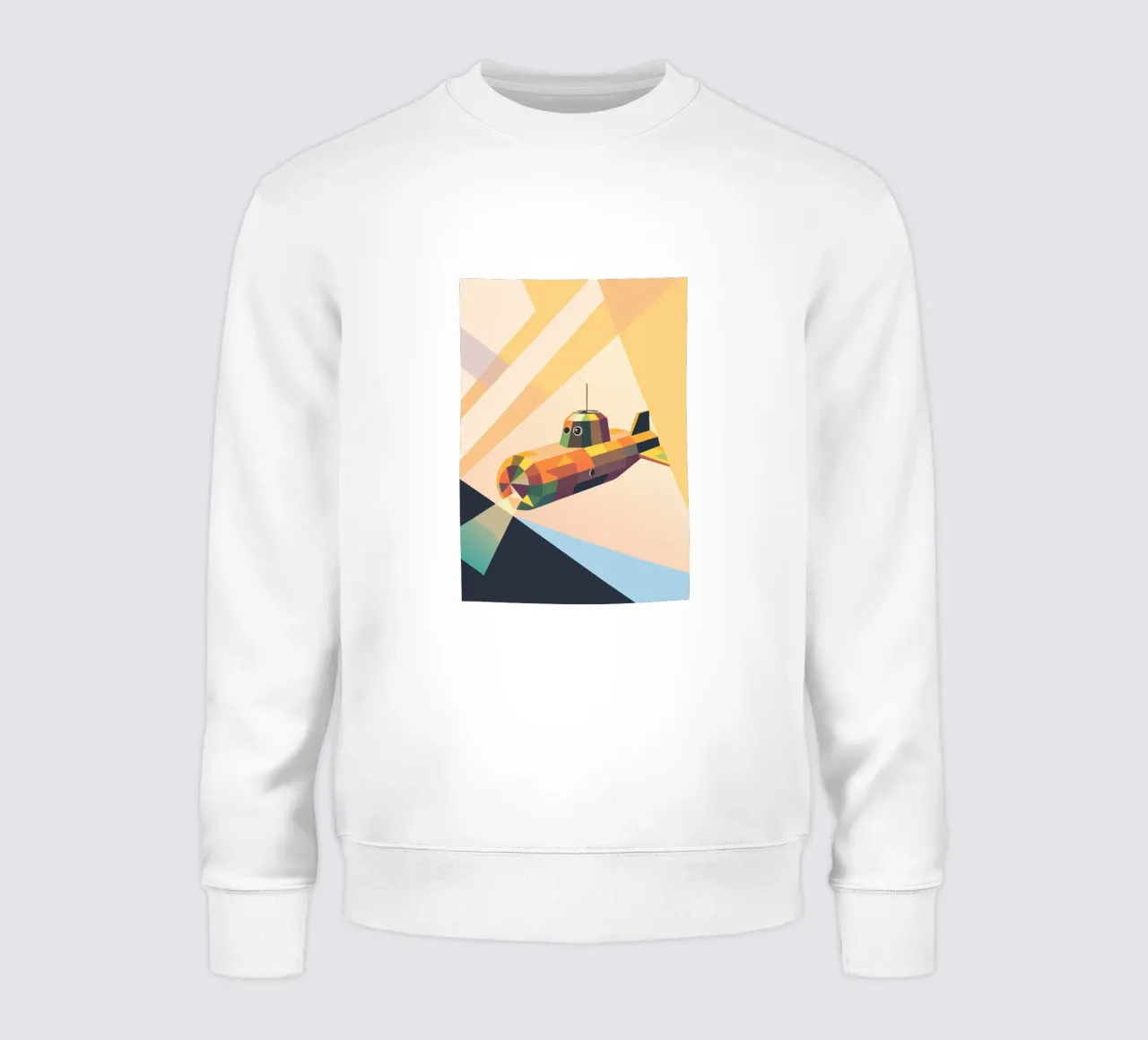 Sottomarino con stile geometrico felpa da POLYGON SPECIAL