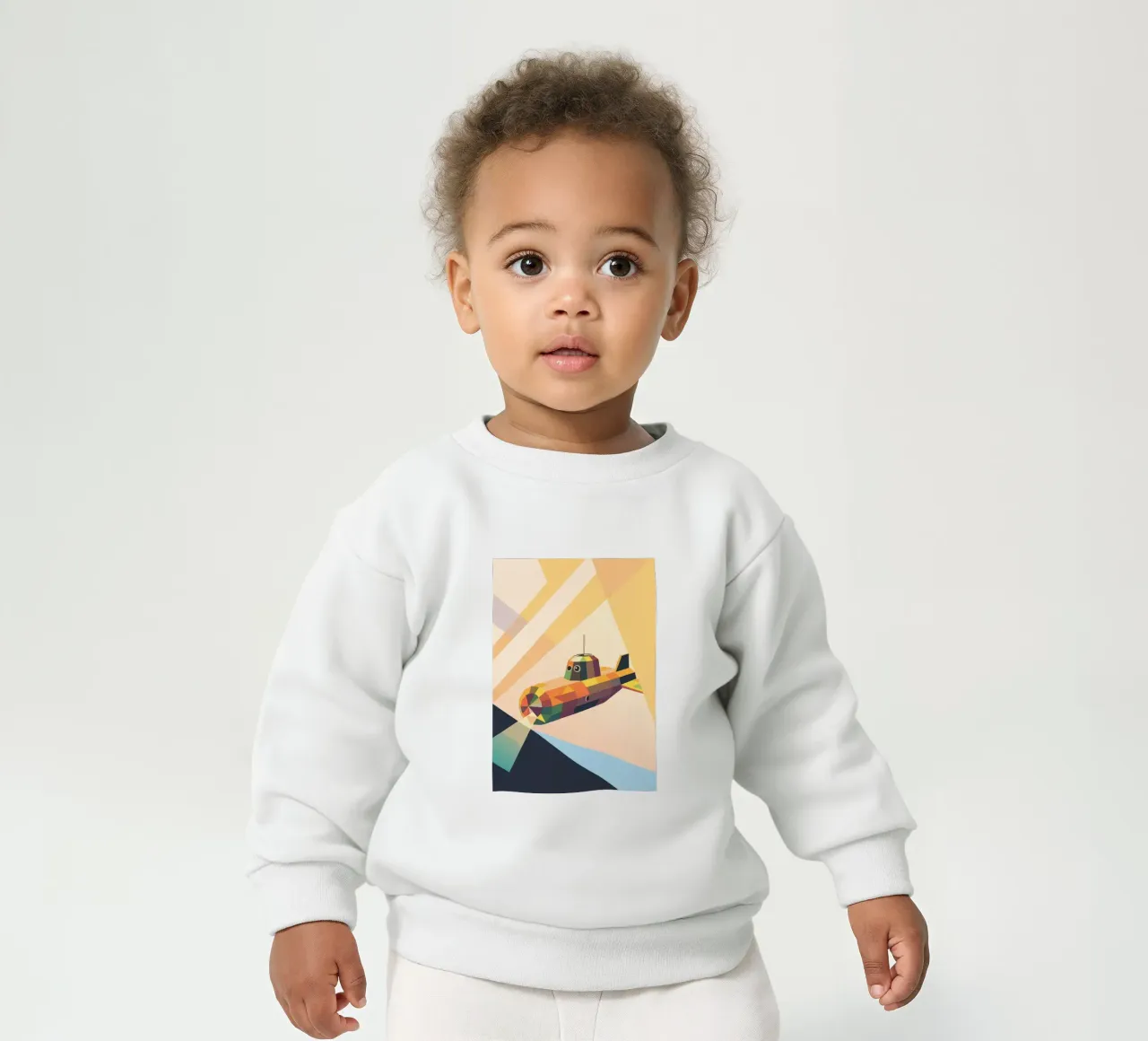 Sottomarino con stile geometrico felpa neonato da POLYGON SPECIAL