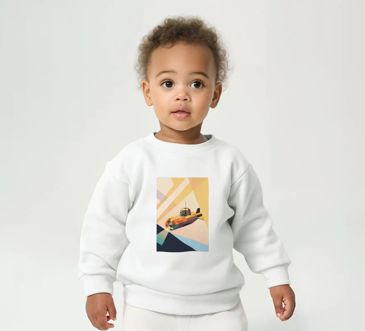 Sottomarino con stile geometrico felpa neonato da POLYGON SPECIAL