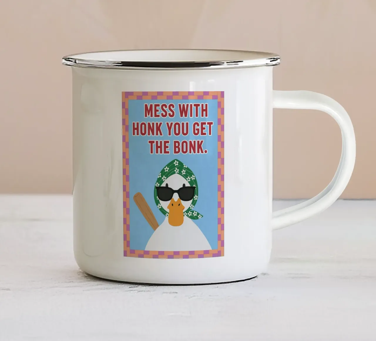 confusione con il clacson tazza in smalto da PitaraS