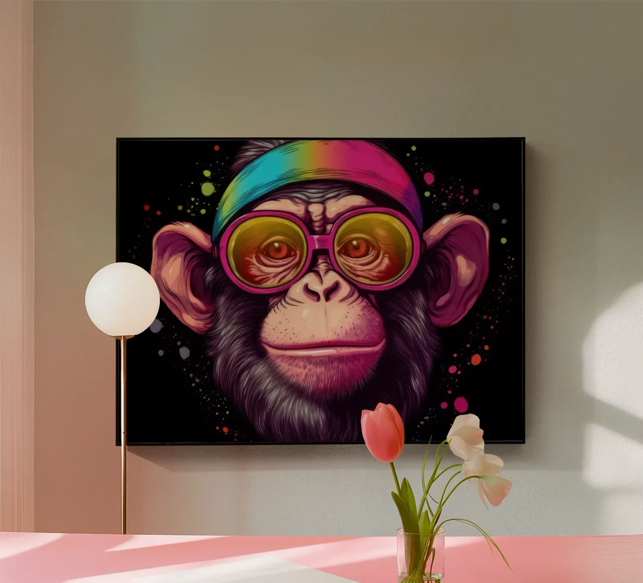 Chimpanzee plexiglass da Artsy Bessy