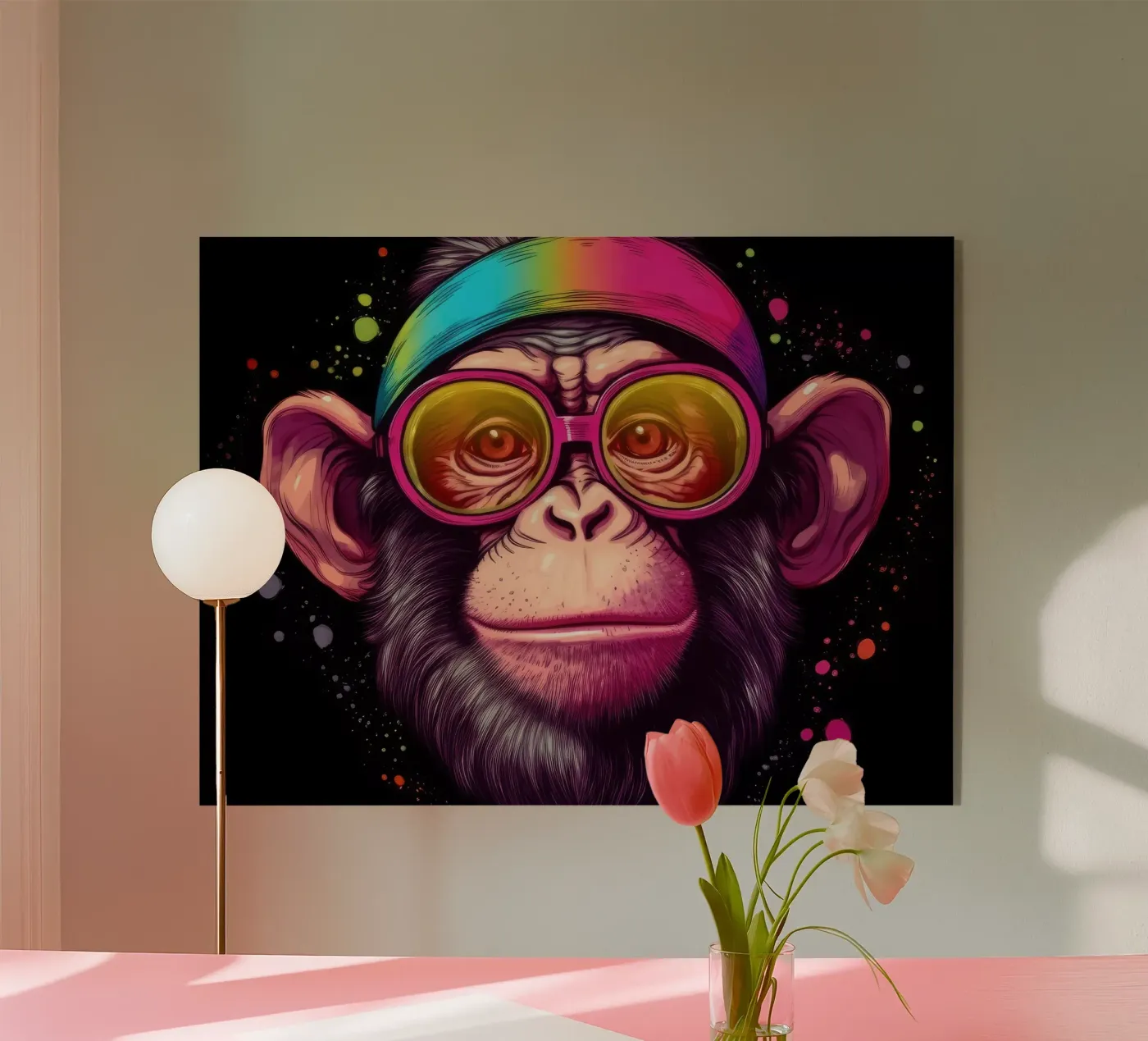 Chimpanzee plexiglass da Artsy Bessy