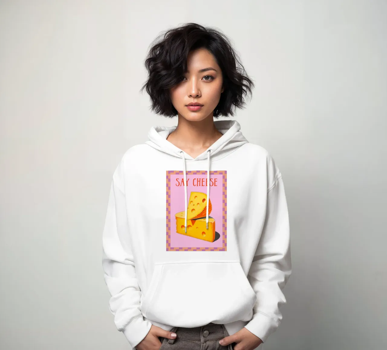 dire formaggio felpa con cappuccio da PitaraS