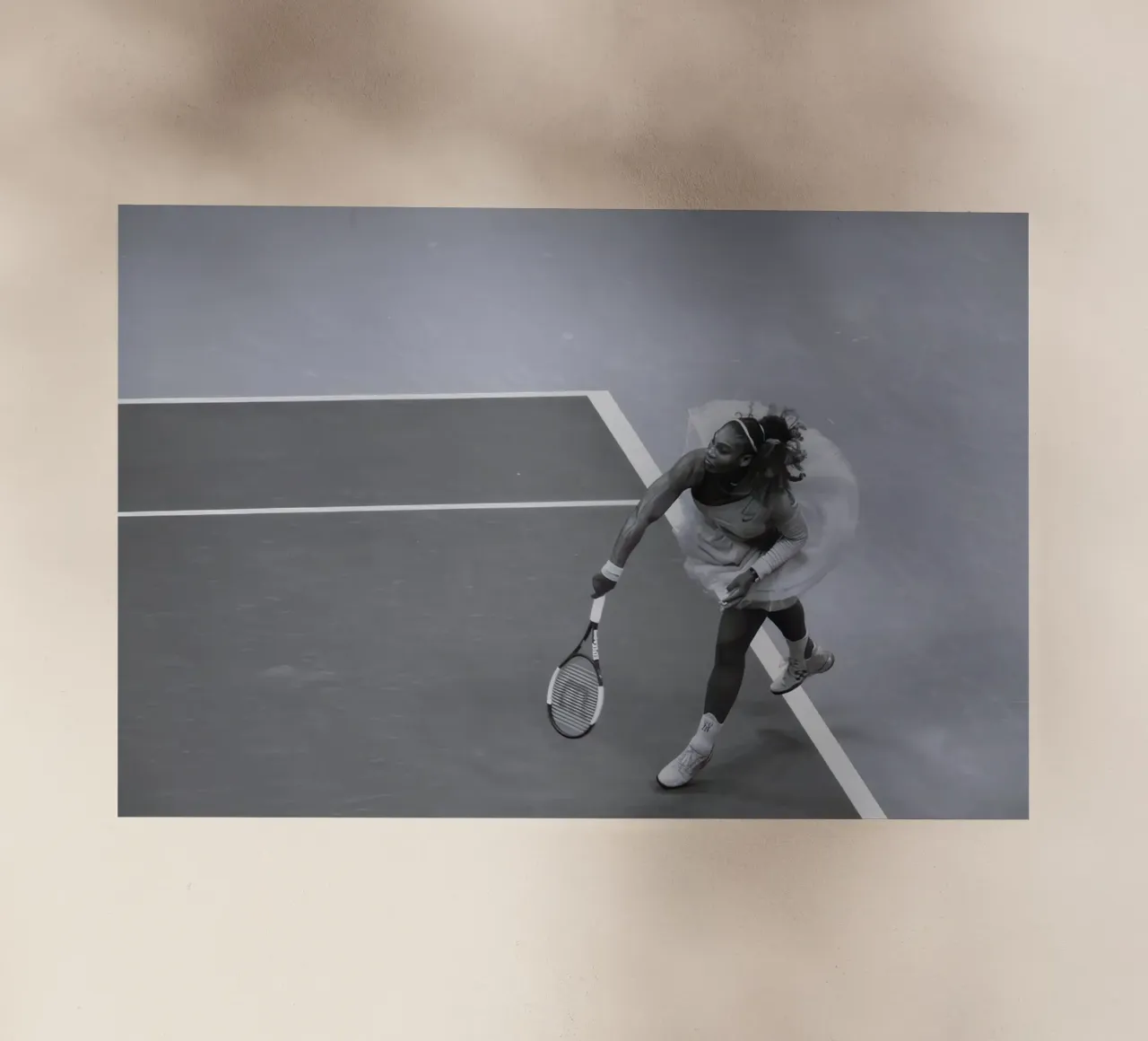 Serena Williams - US Open 2018 pellicola backlit da BLACK WITH WHITE