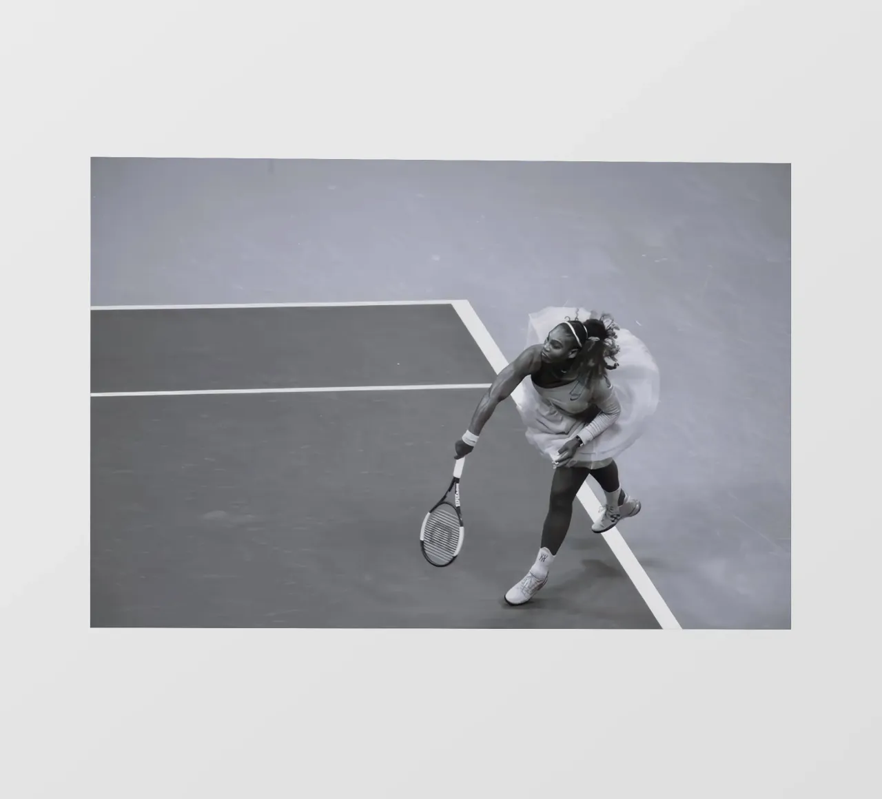 Serena Williams - US Open 2018 pellicola backlit da BLACK WITH WHITE