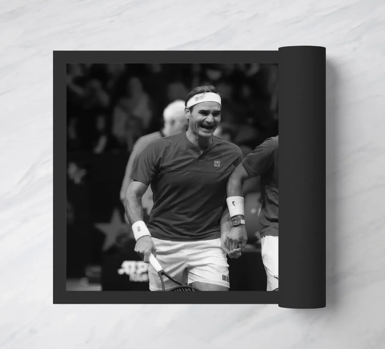 Roger Federer e Rafael Nadal (2022) zerbino da BLACK WITH WHITE