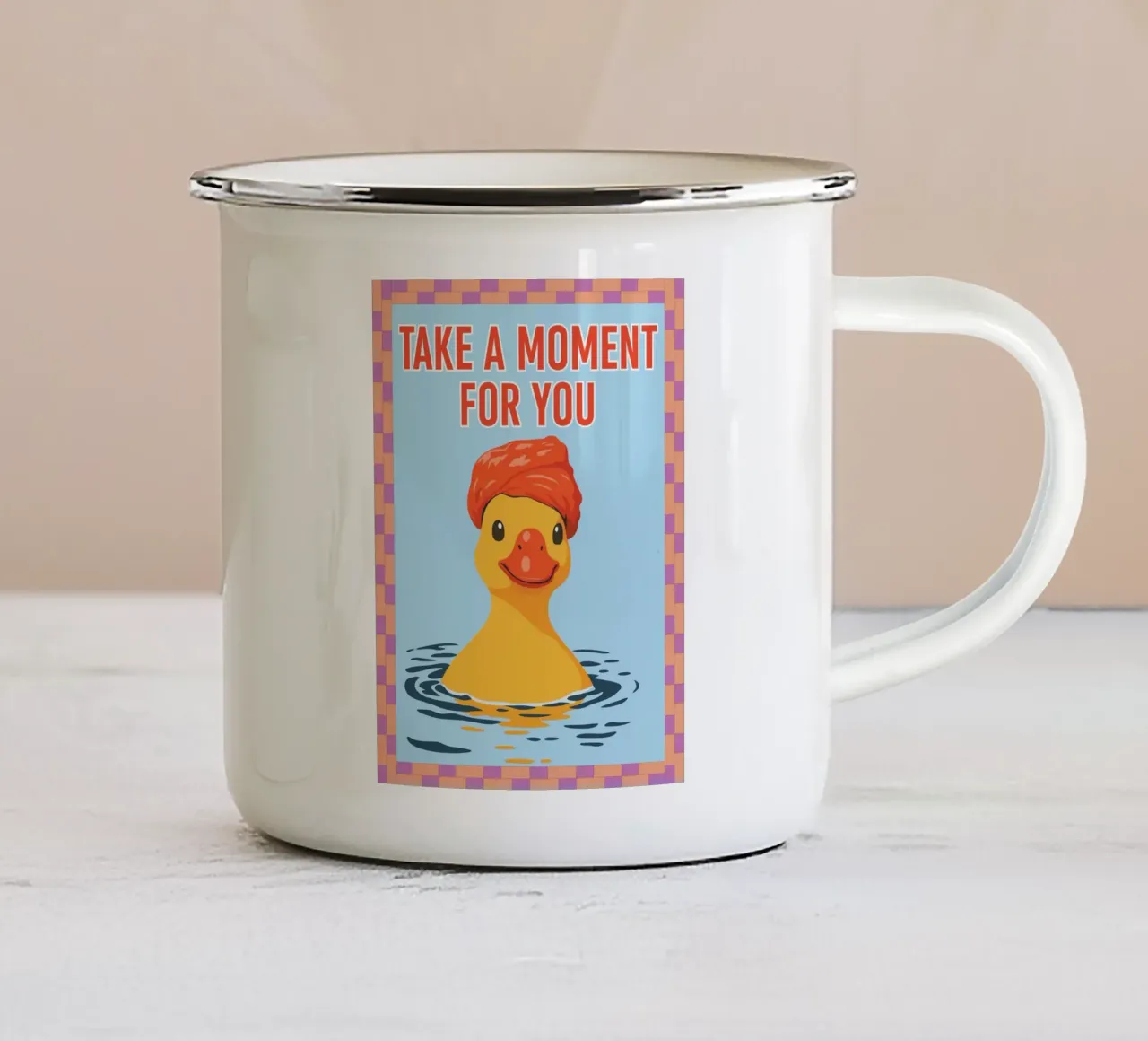 prendetevi un momento per voi tazza in smalto da PitaraS