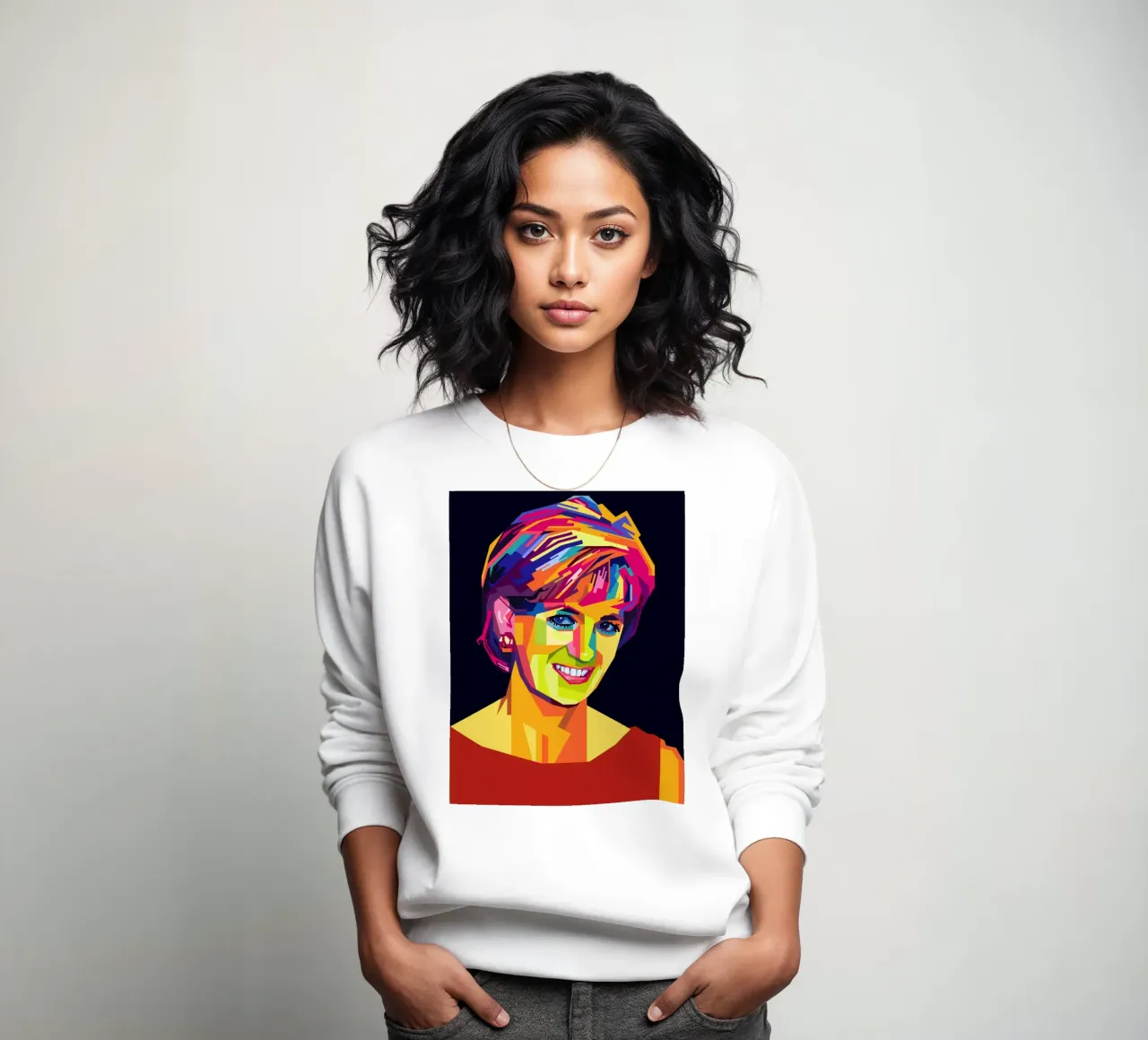 Diana Popart WPAP felpa da KP Artwork