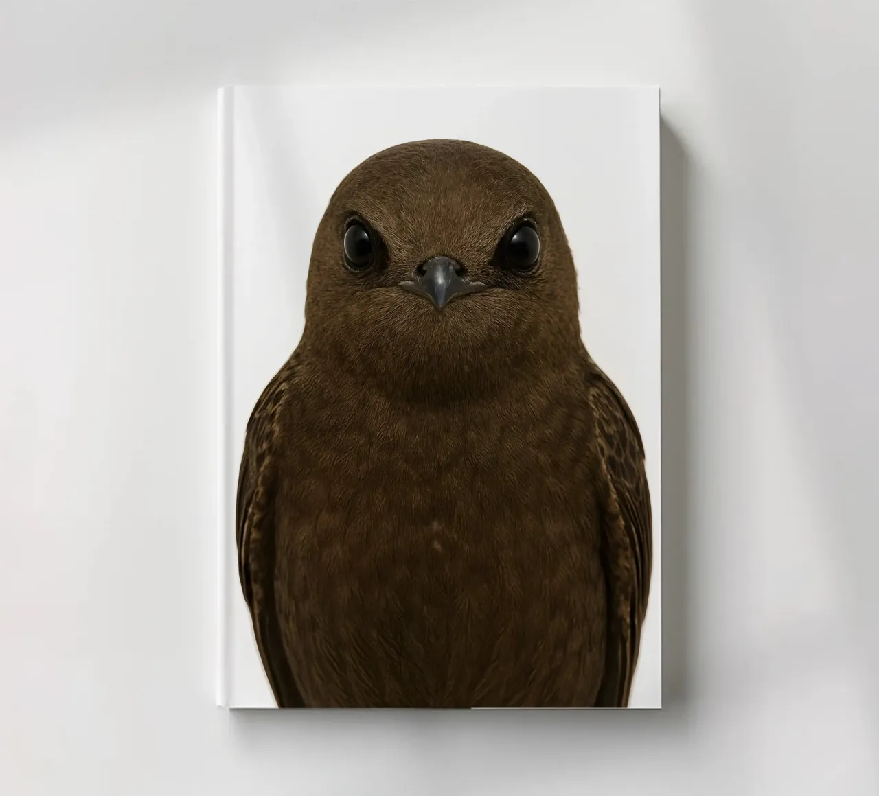 Swift Bird Portrait – Minimalist Nature Art Print notebook by Happy Wild Prints