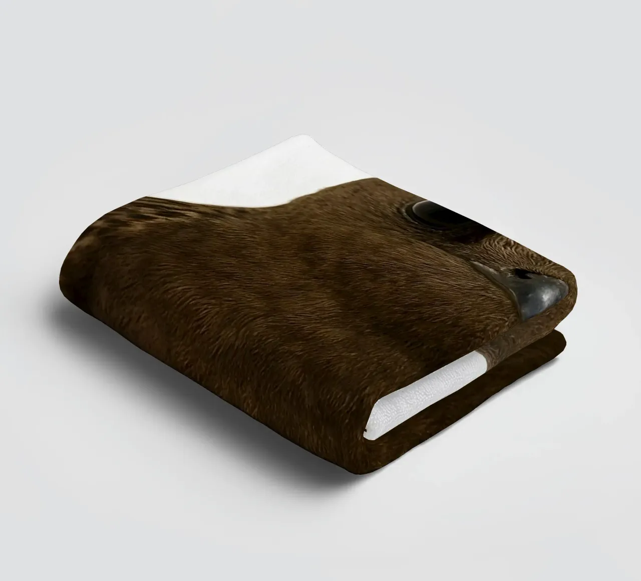 Swift Bird Portrait – Minimalist Nature Art Print towel by Happy Wild Prints