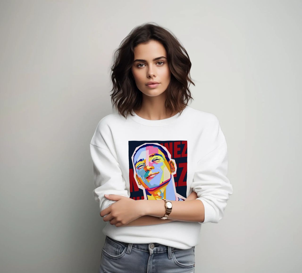 Darwin Núñez Style WPAP felpa da KP Artwork