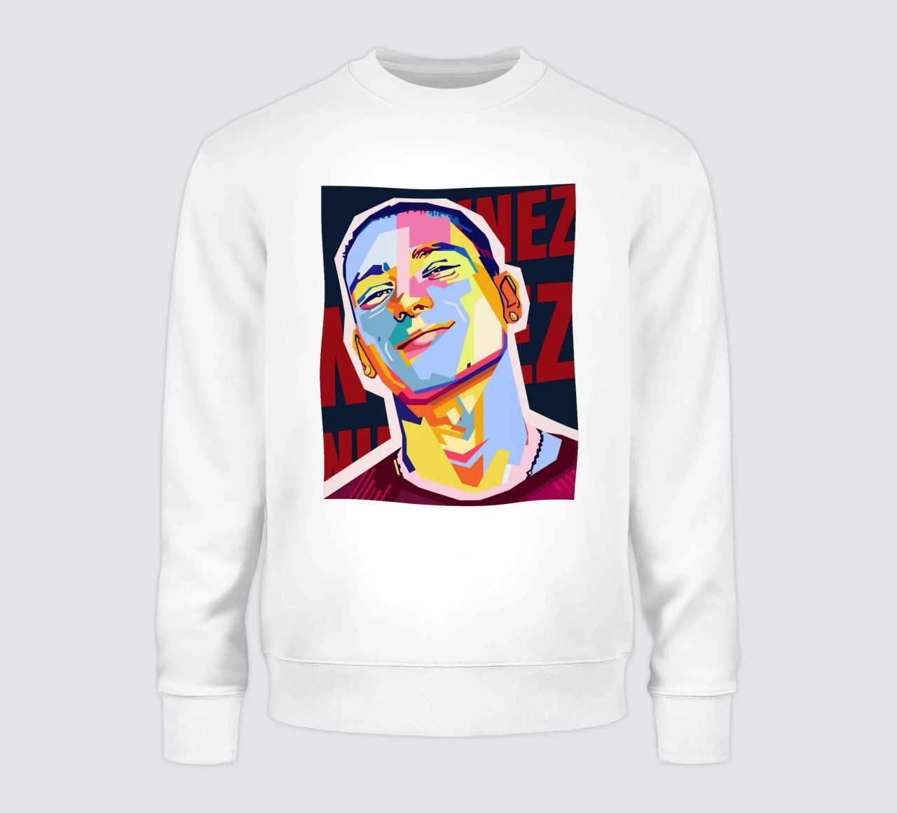 Darwin Núñez Style WPAP felpa da KP Artwork