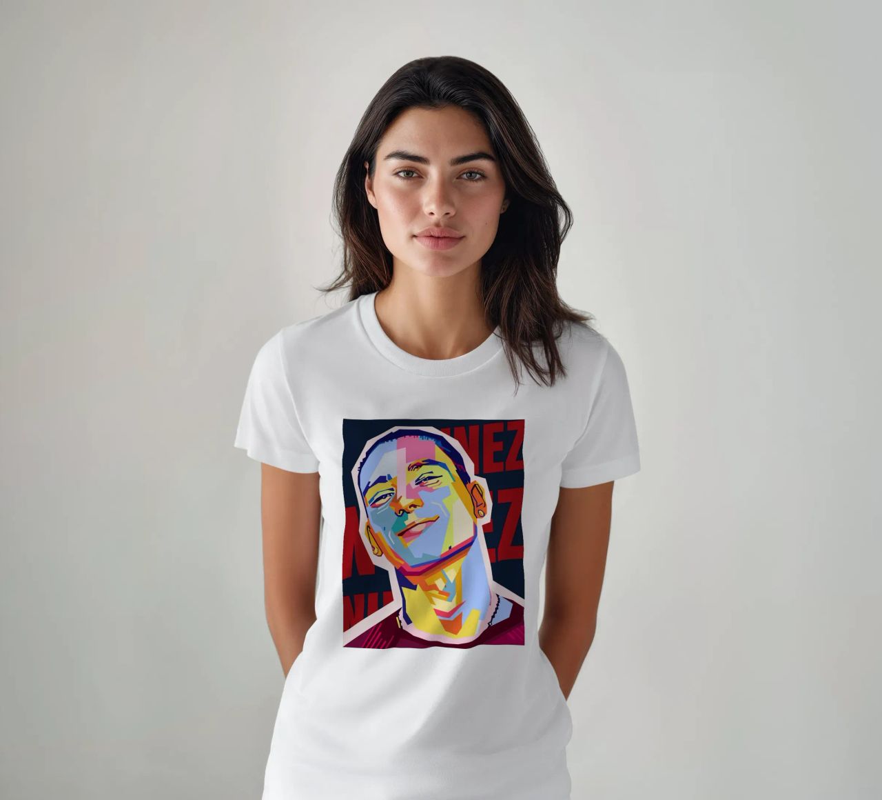 Darwin Núñez Style WPAP t-shirt da KP Artwork