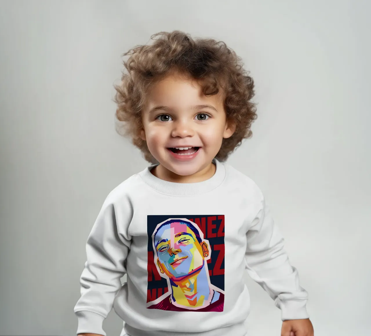 Darwin Núñez Style WPAP sweat pour bébé de KP Artwork