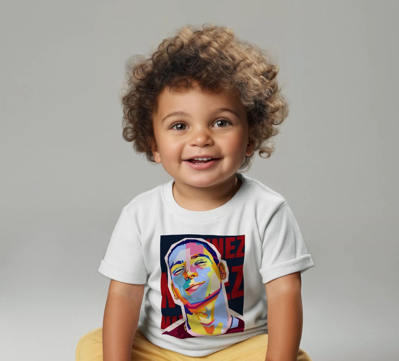 Darwin Núñez Style WPAP maglietta neonato da KP Artwork