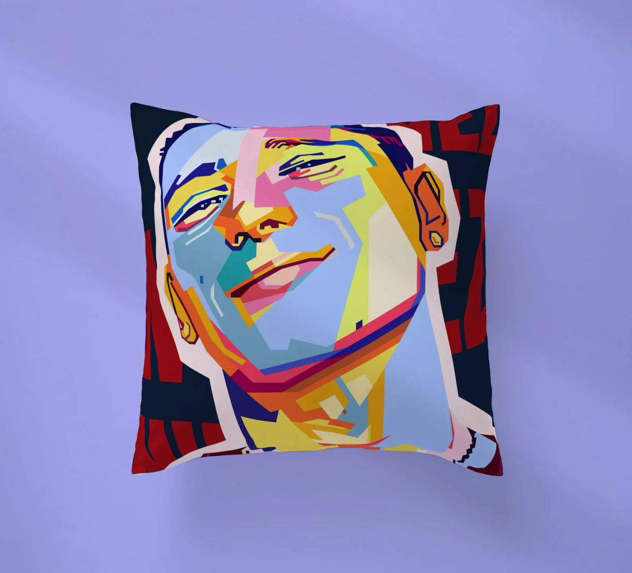 Darwin Núñez Style WPAP cuscino da KP Artwork