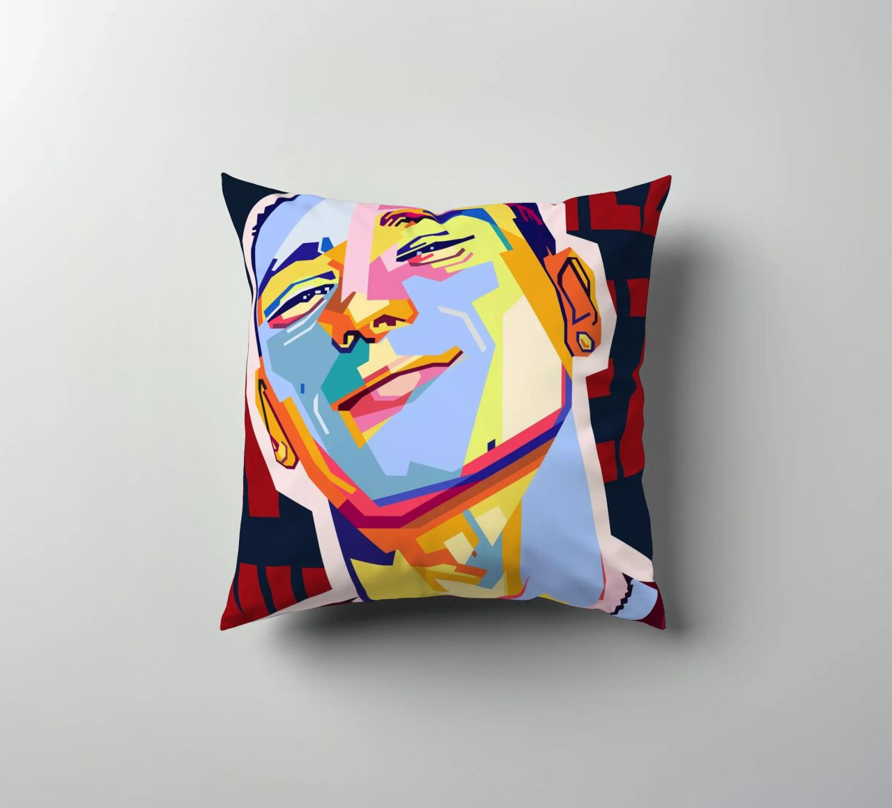 Darwin Núñez Style WPAP cuscino da KP Artwork
