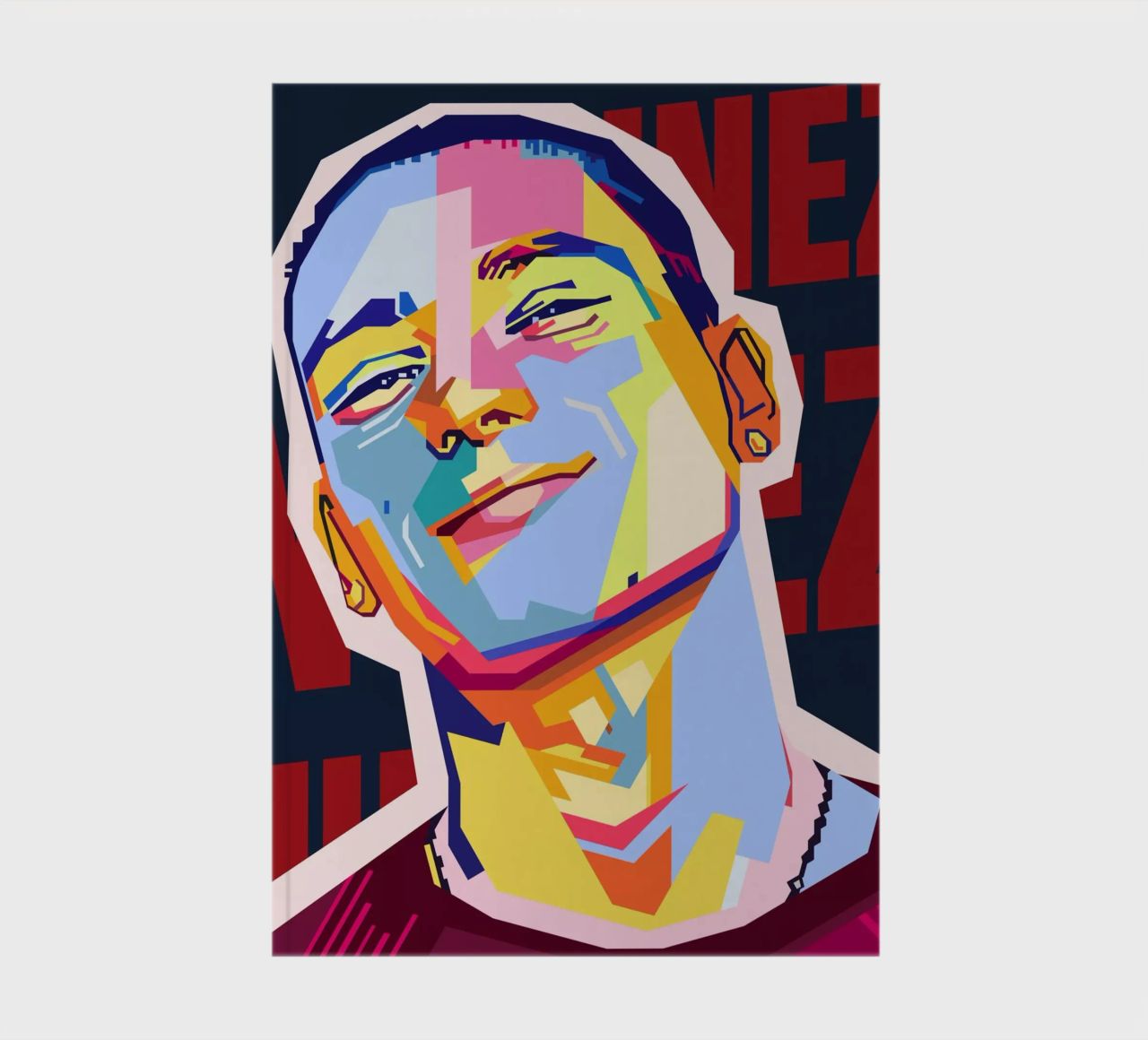 Darwin Núñez Style WPAP notebook by KP Artwork