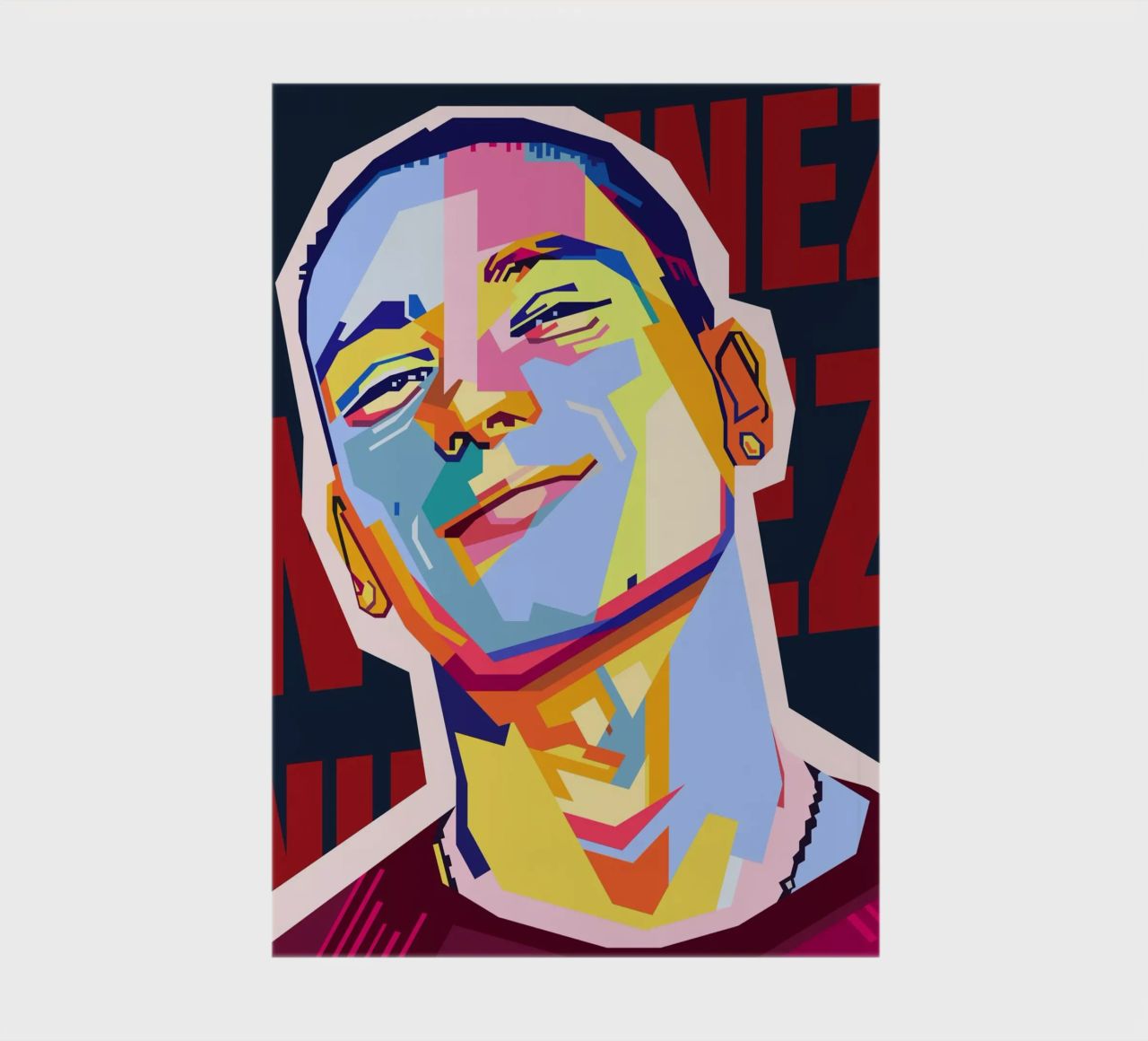 Darwin Núñez Style WPAP notebook by KP Artwork