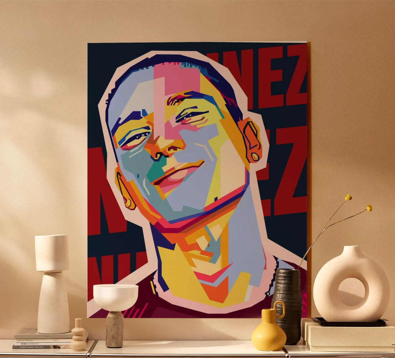 Darwin Núñez Style WPAP plexiglass da KP Artwork