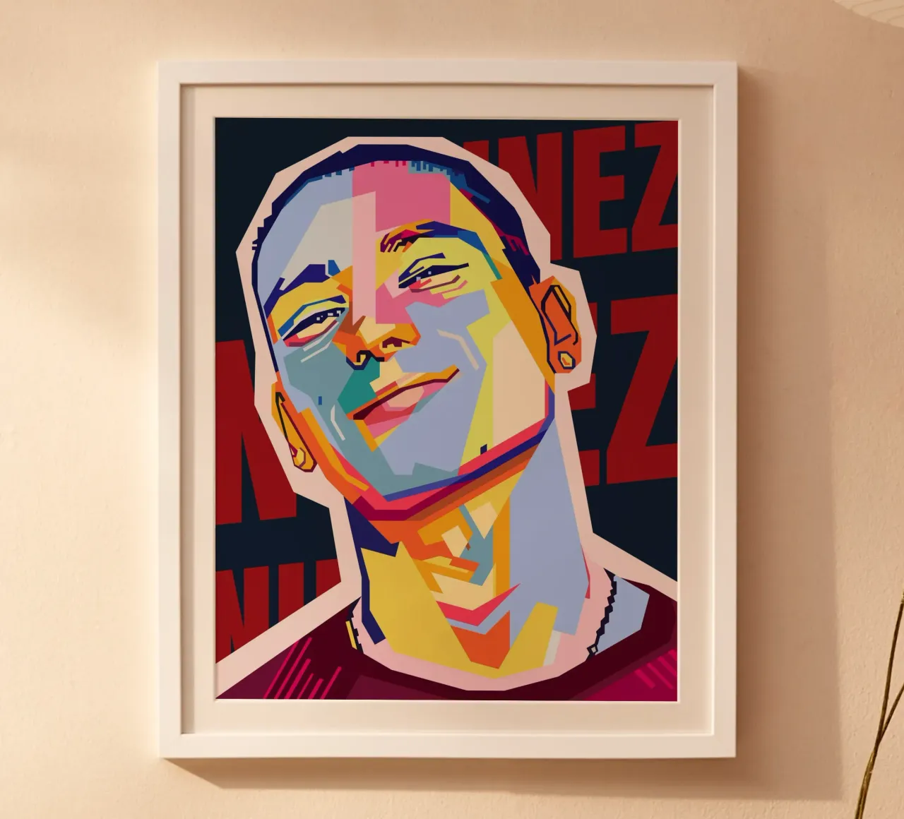 Darwin Núñez Style WPAP poster da KP Artwork