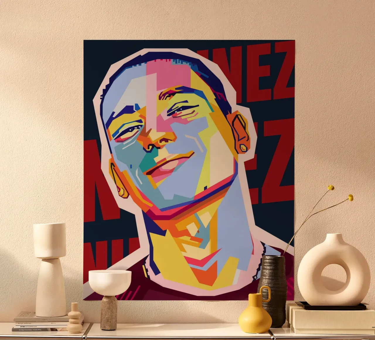 Darwin Núñez Style WPAP poster da KP Artwork