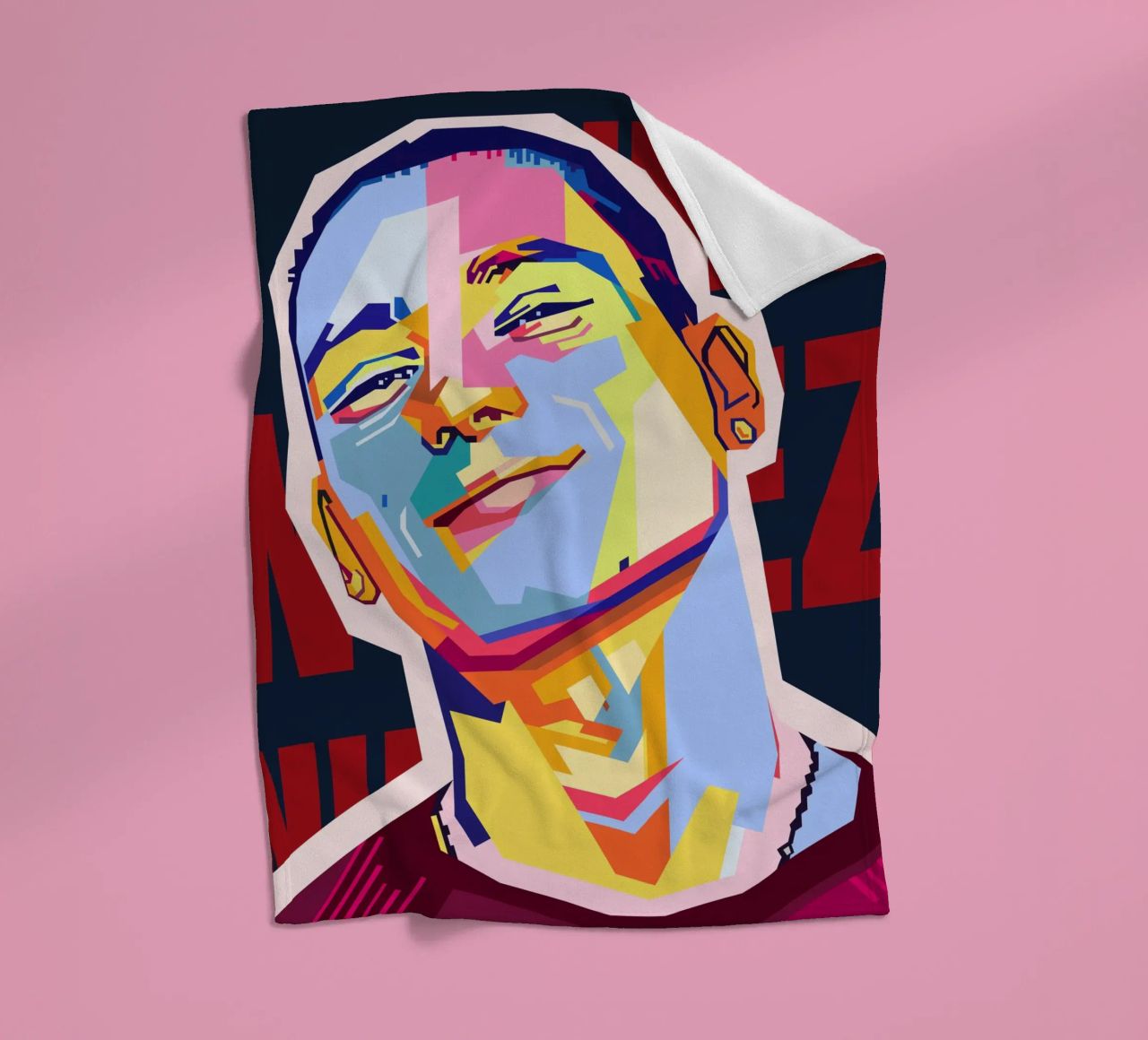 Darwin Núñez Style WPAP coperta in pile da KP Artwork