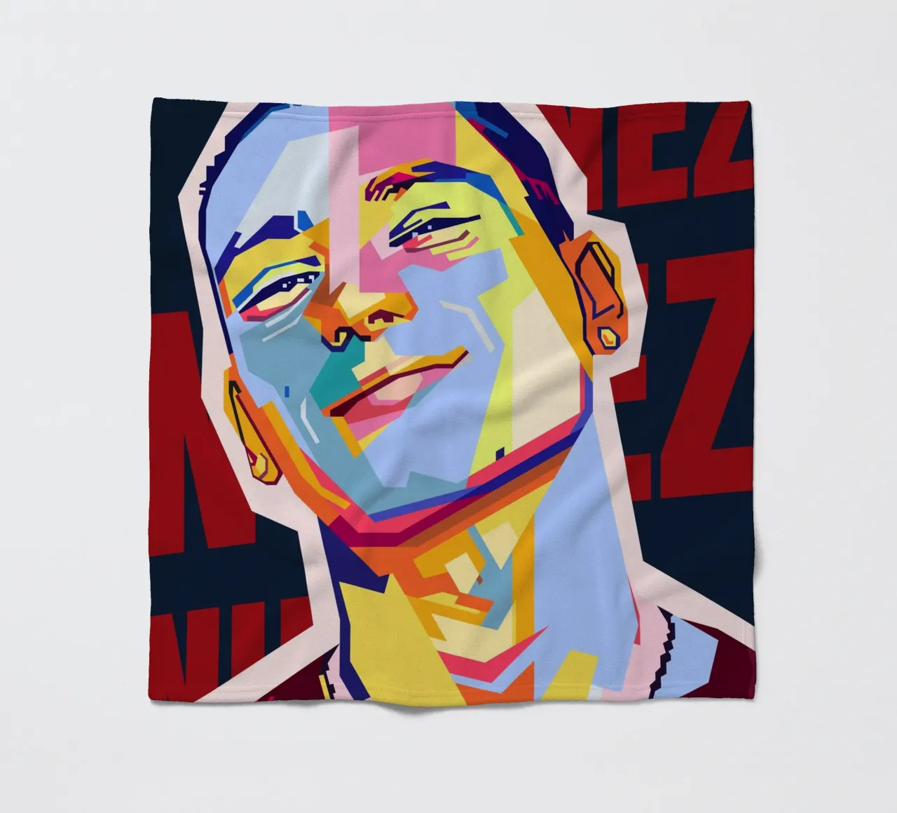 Darwin Núñez Style WPAP coperta in pile da KP Artwork