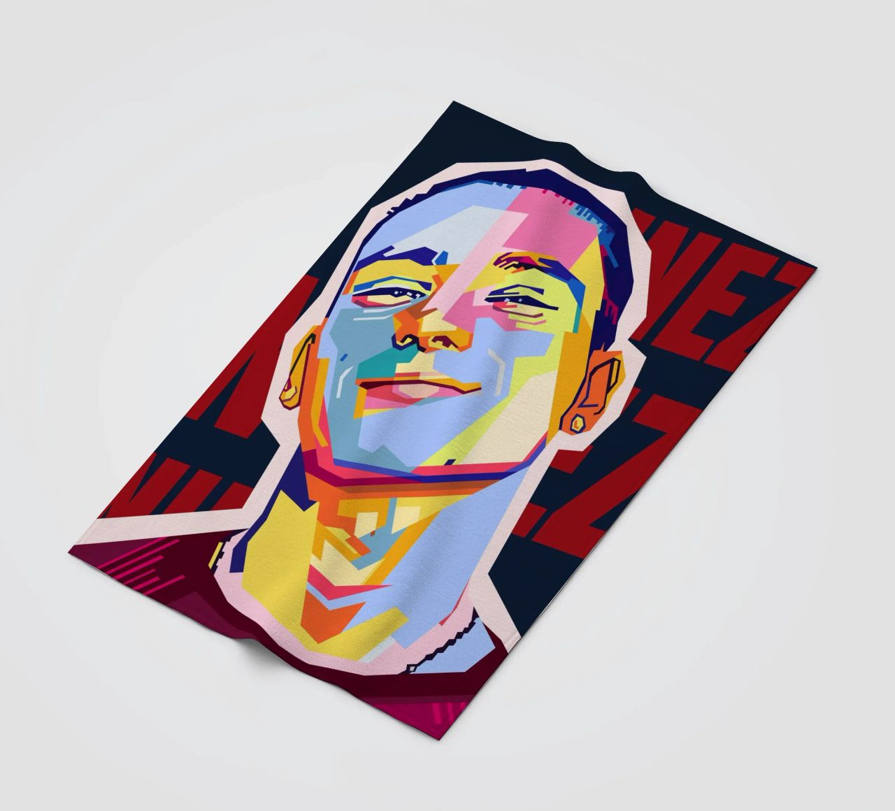 Darwin Núñez Style WPAP coperta in pile da KP Artwork