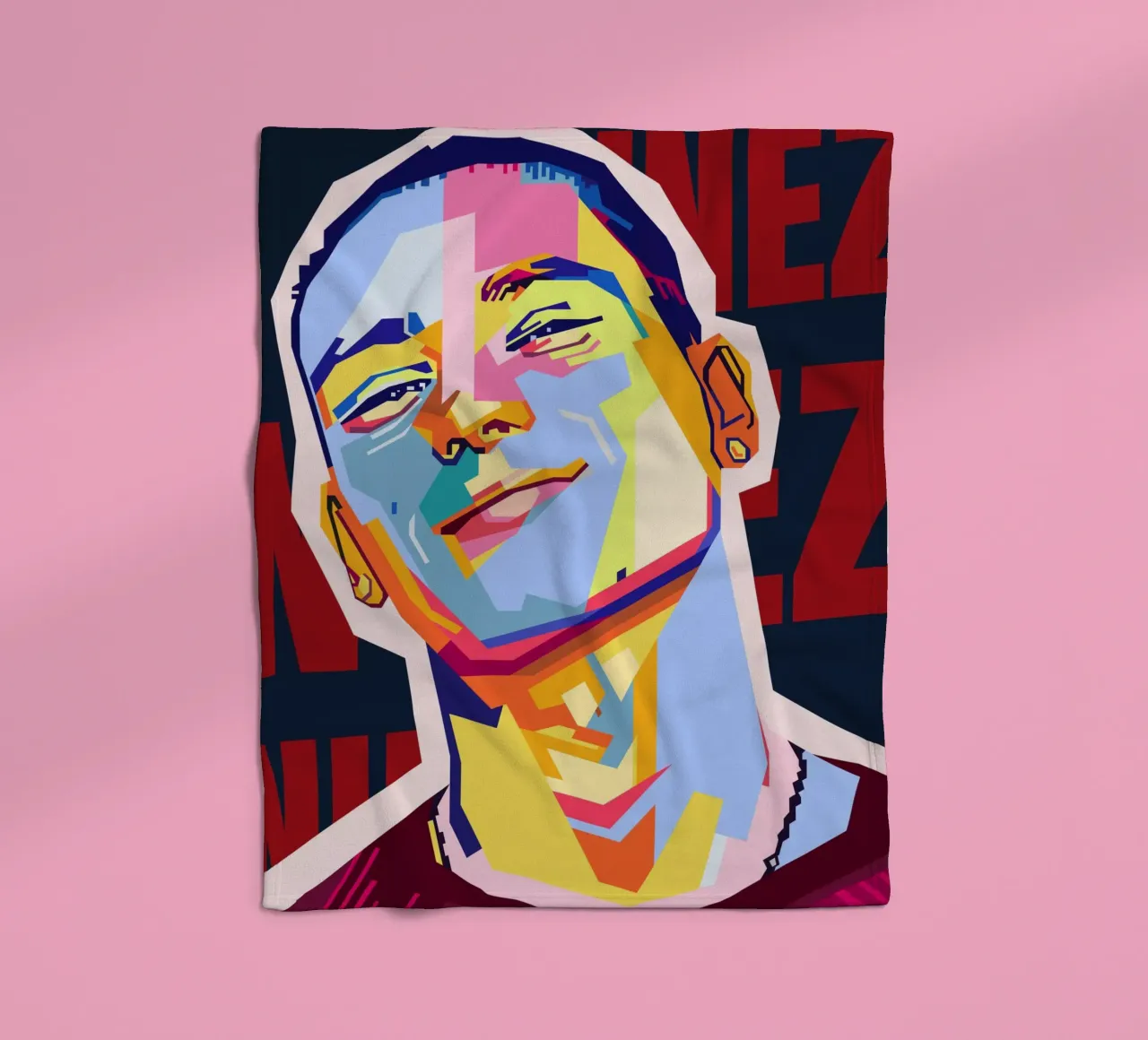 Darwin Núñez Style WPAP coperta in pile da KP Artwork